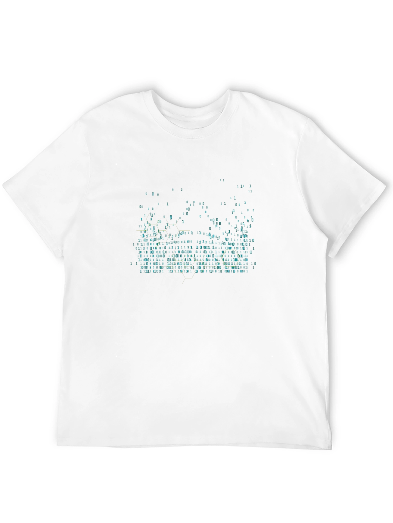Binary Code Black T-Shirt - Stylish Tech Design