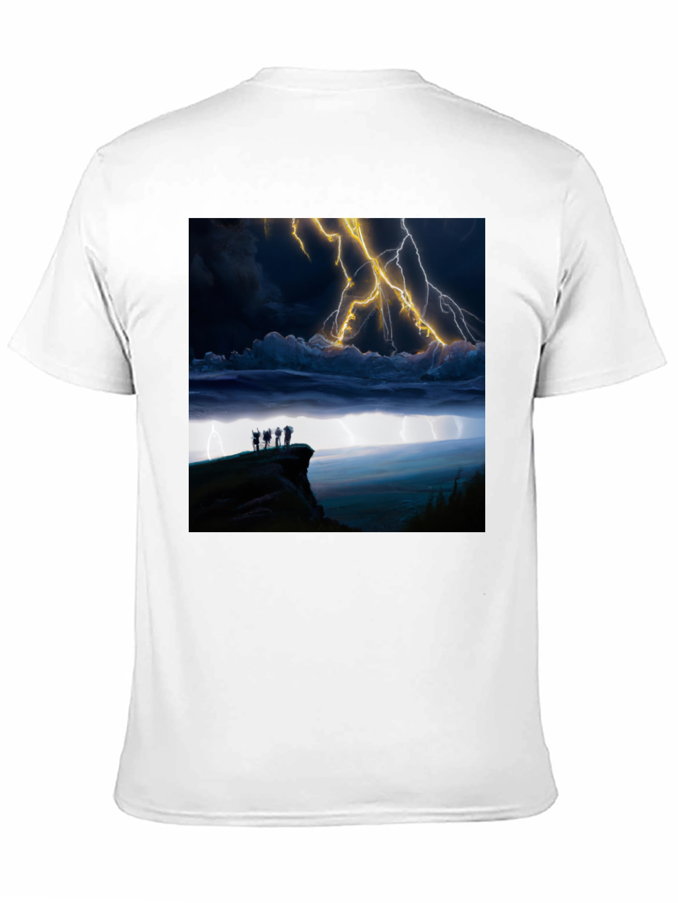 Stormy Night T-Shirt - Black Graphic Tee