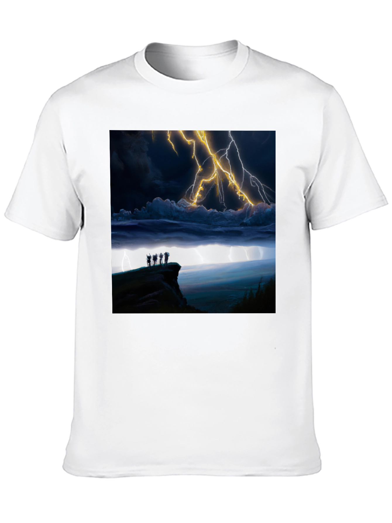 Stormy Night T-Shirt - Black Graphic Tee