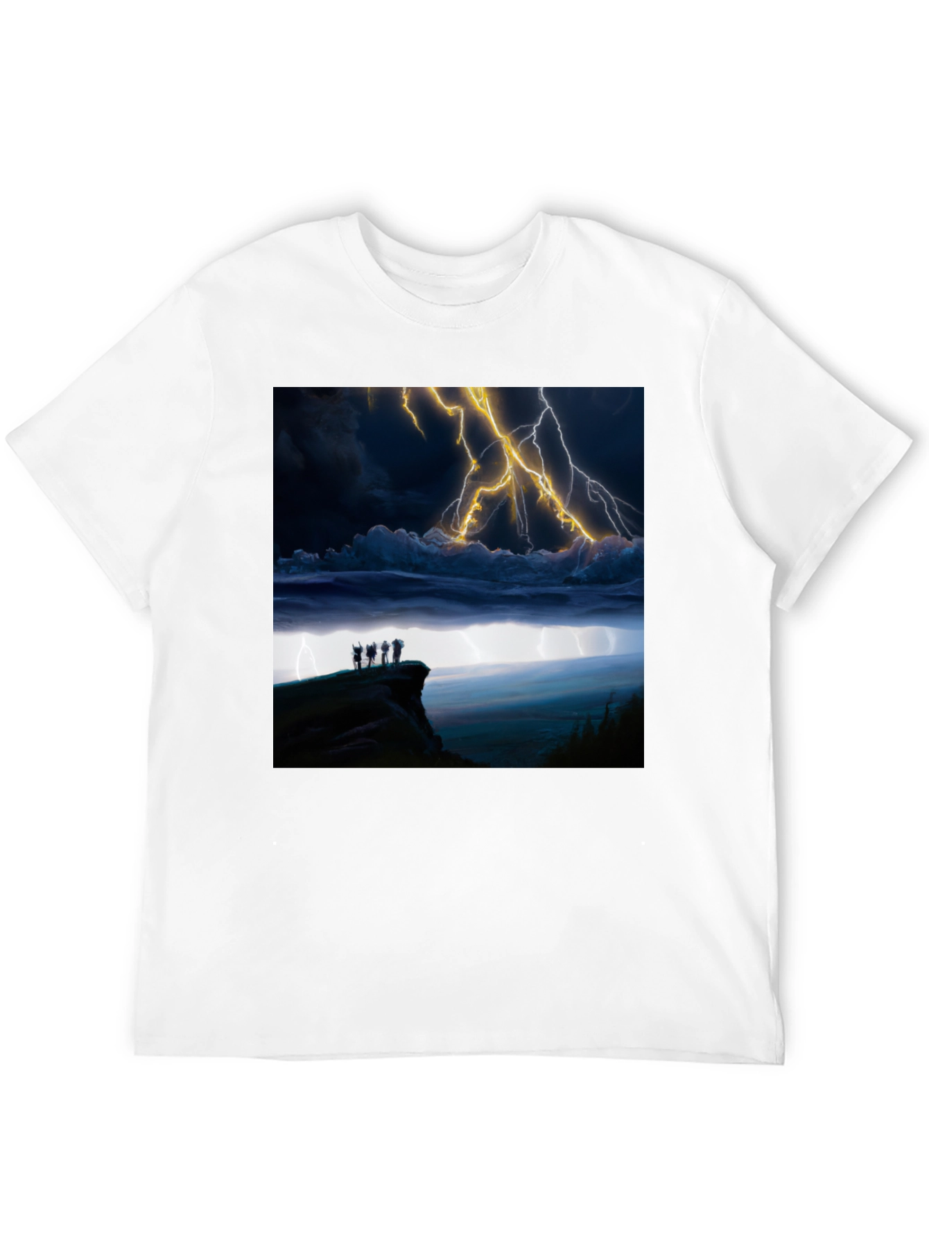Stormy Night T-Shirt - Black Graphic Tee