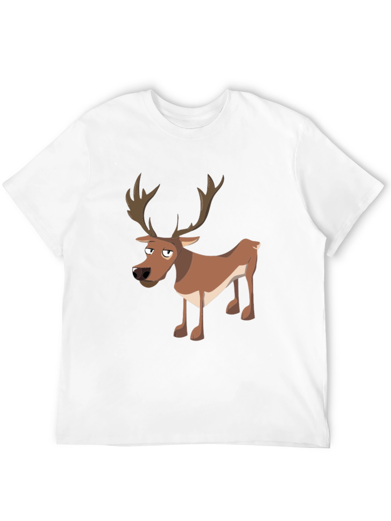 Cool Reindeer Graphic Tee - Mens Black T-Shirt