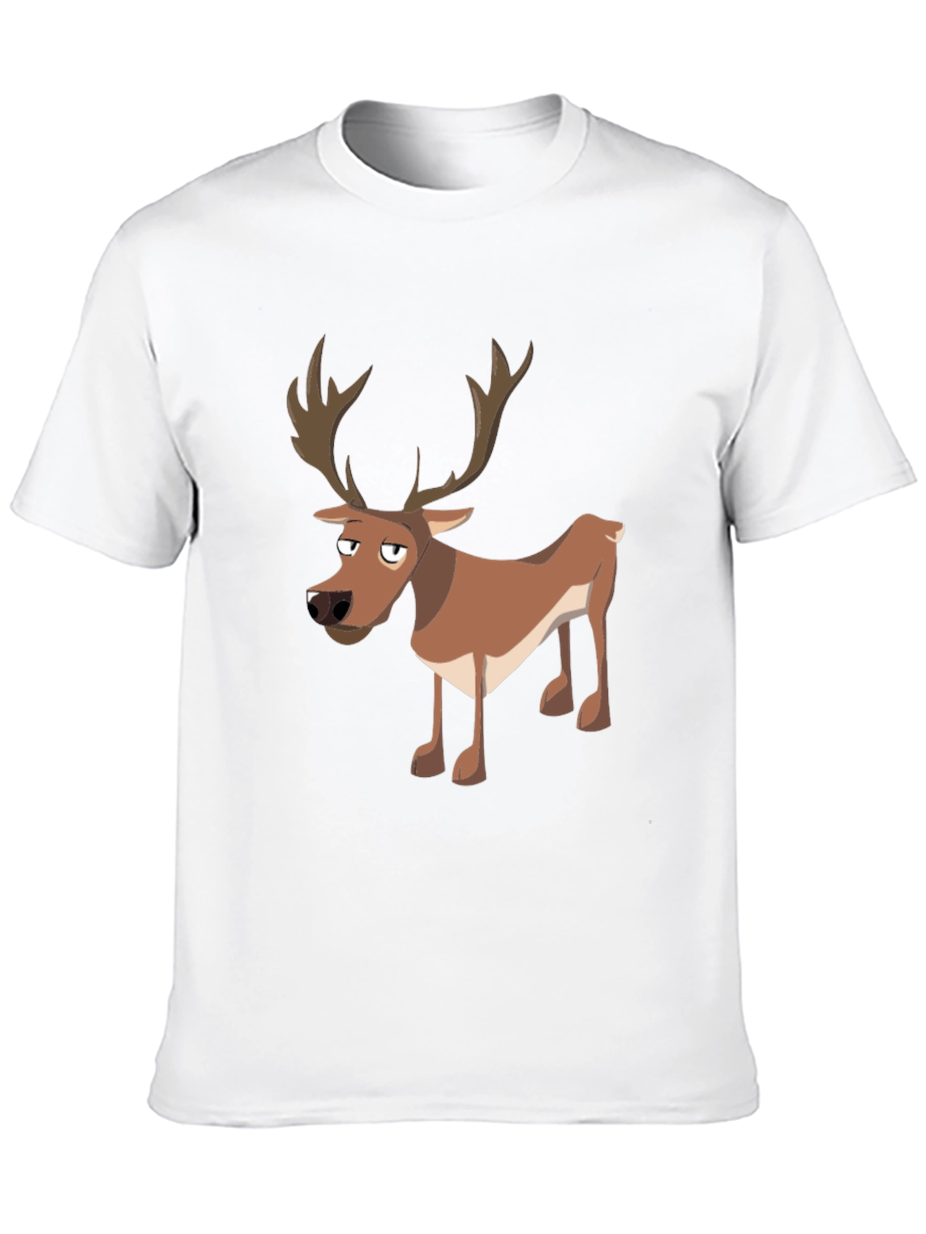 Cool Reindeer Graphic Tee - Mens Black T-Shirt