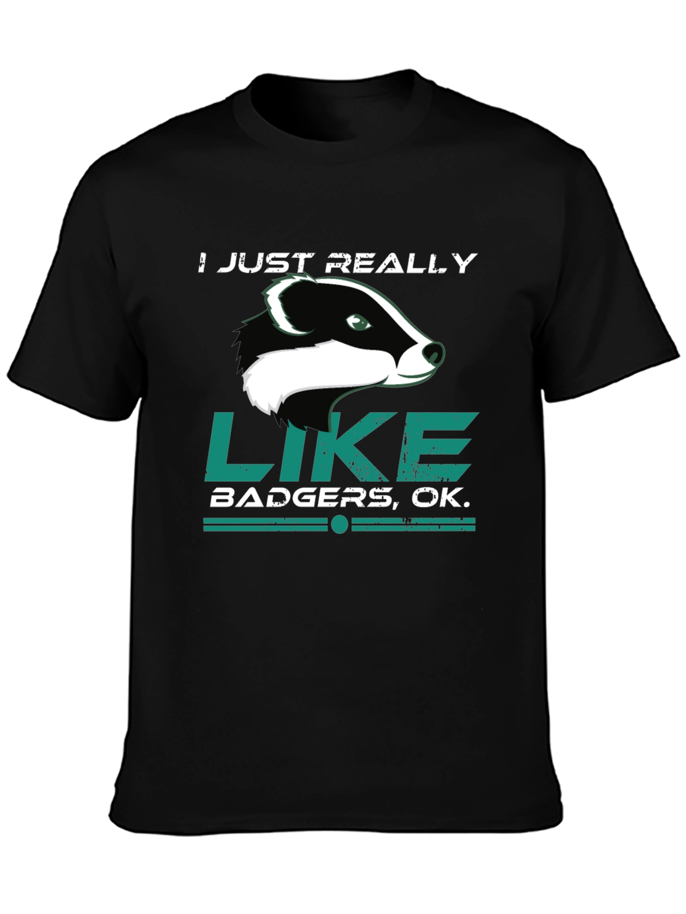 I Just Really Like Badgers Graphic Tee