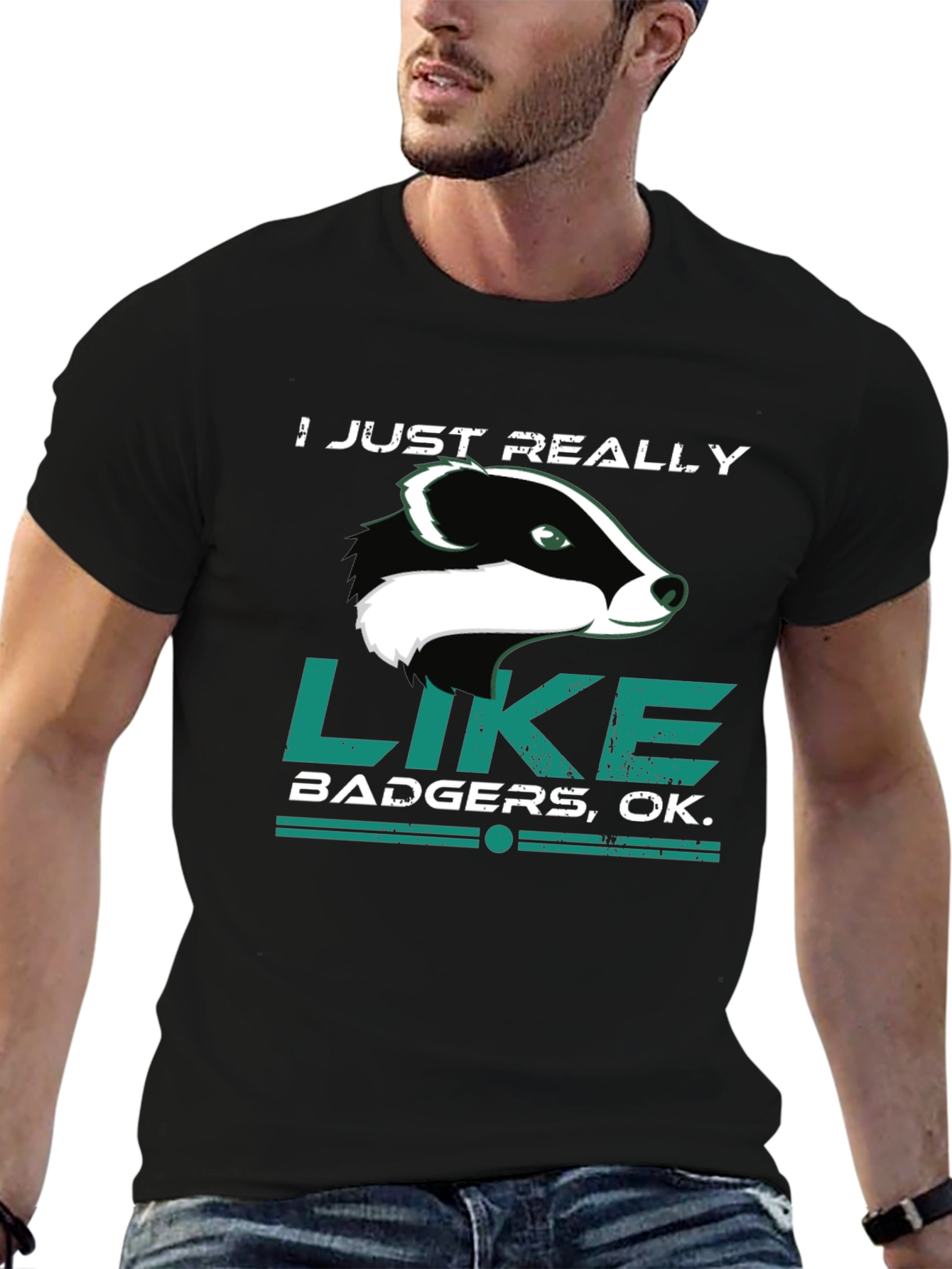 I Just Really Like Badgers Graphic Tee