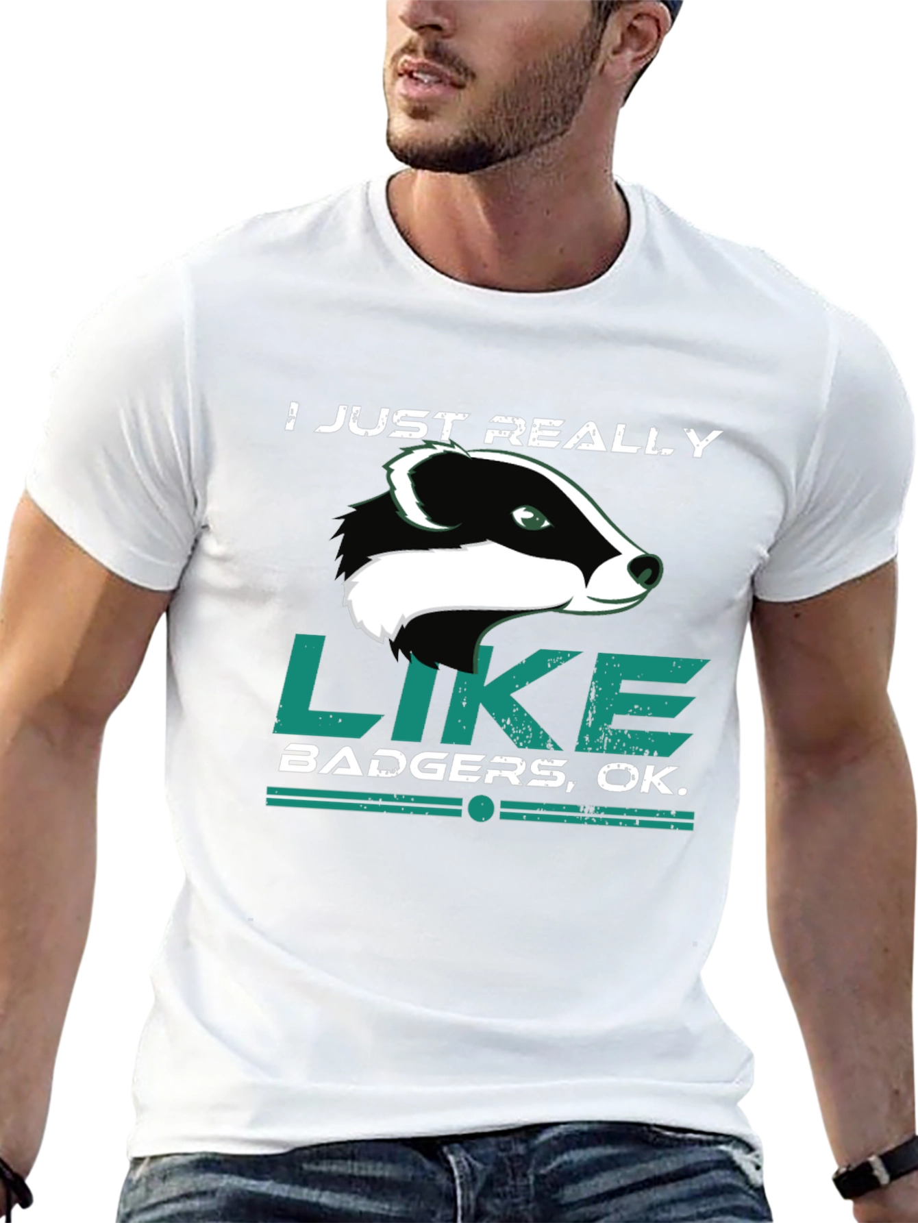 I Just Really Like Badgers Graphic Tee