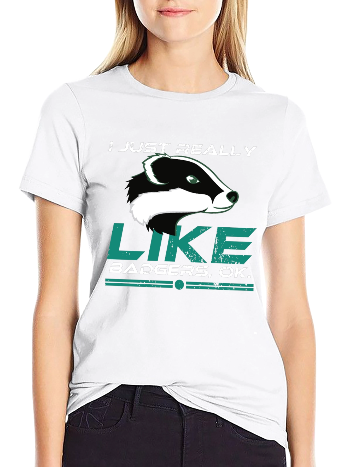 I Just Really Like Badgers Graphic Tee