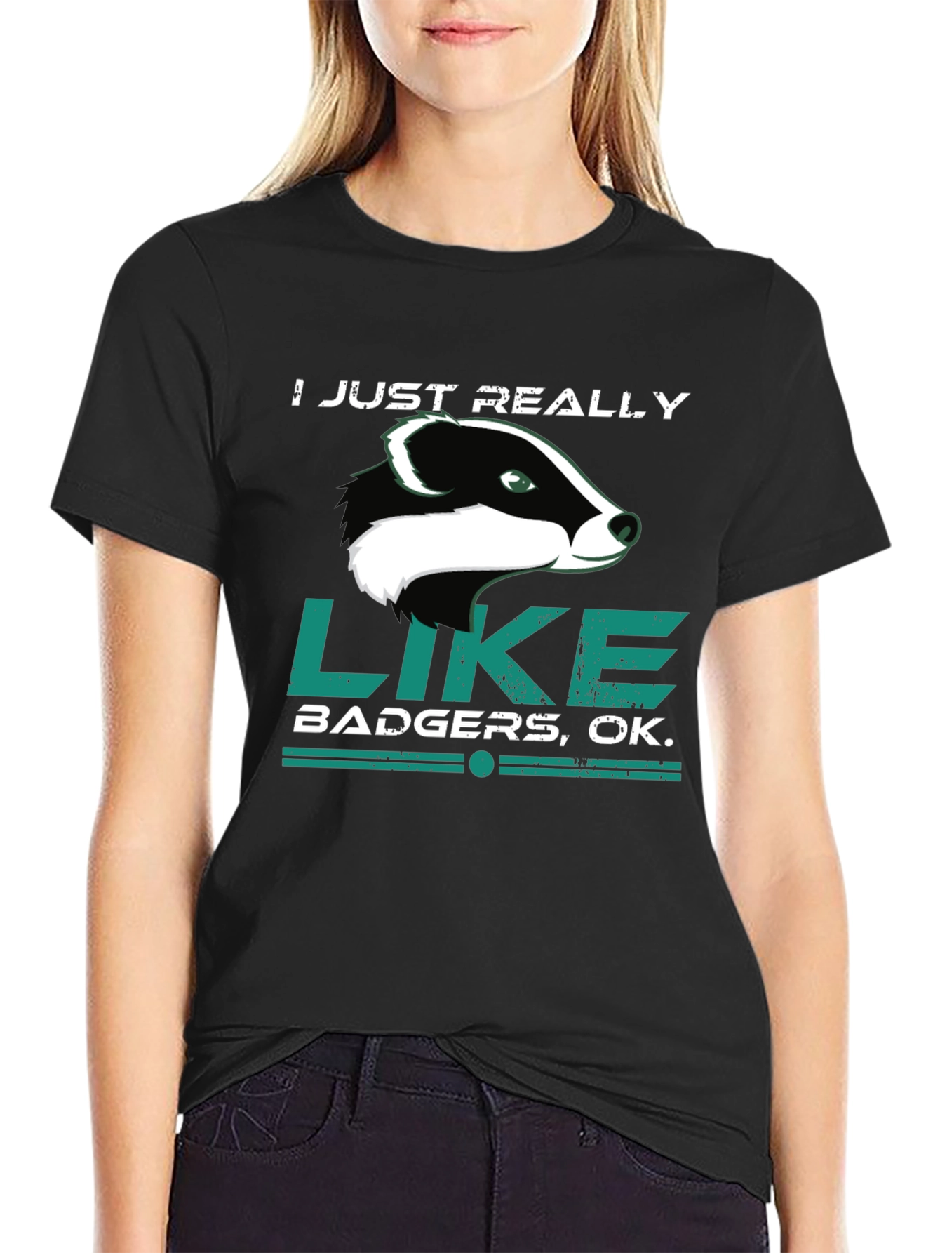 I Just Really Like Badgers Graphic Tee