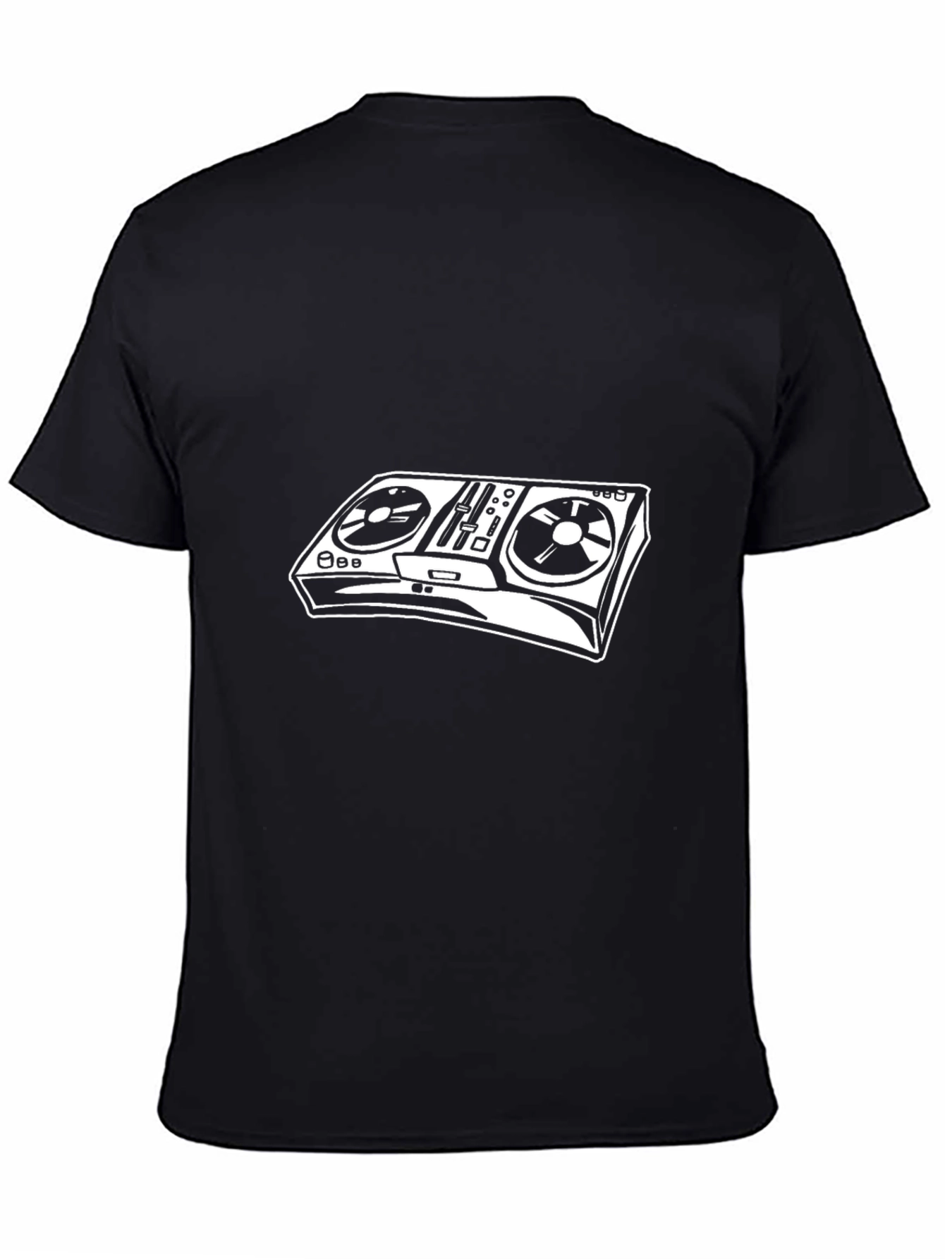 DJ Mixer Graphic T-Shirt - Black Cotton Tee