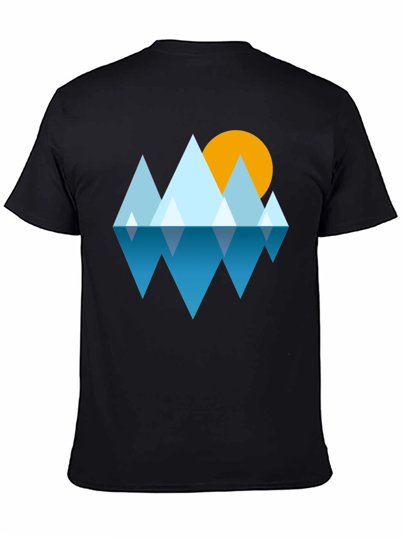 Geometric Mountain & Sun Tee