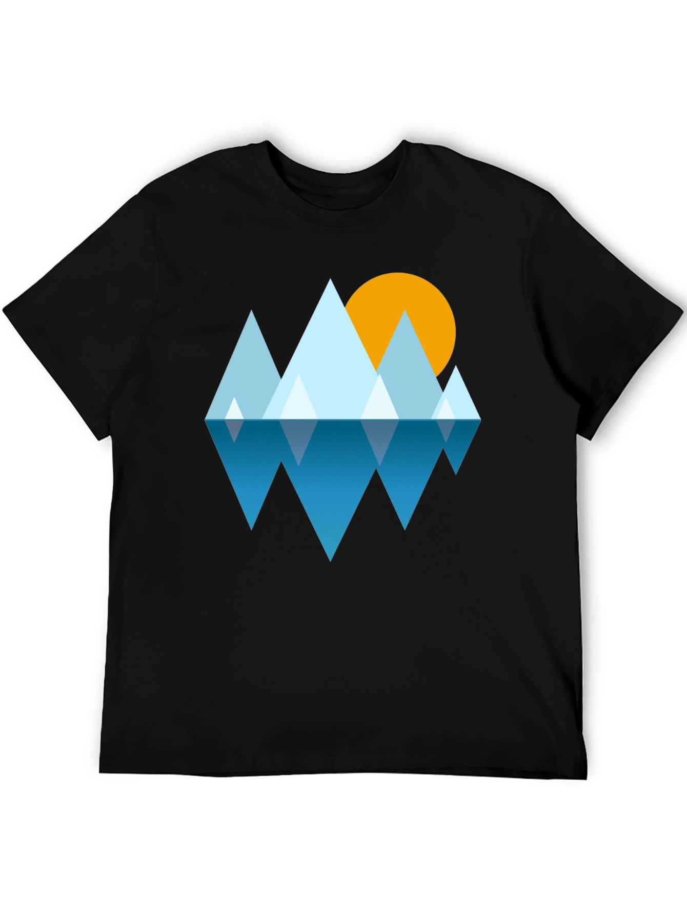 Geometric Mountain & Sun Tee