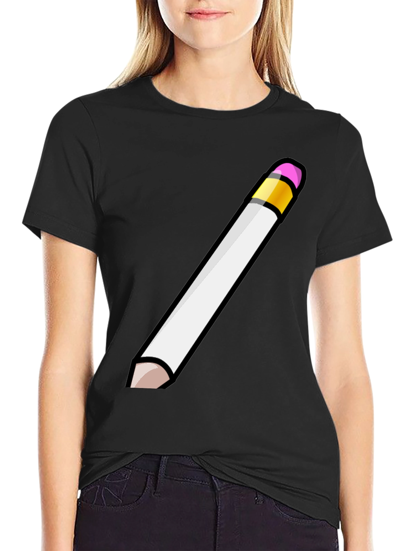 Pencil Graphic T-Shirt - Unisex Cotton Tee