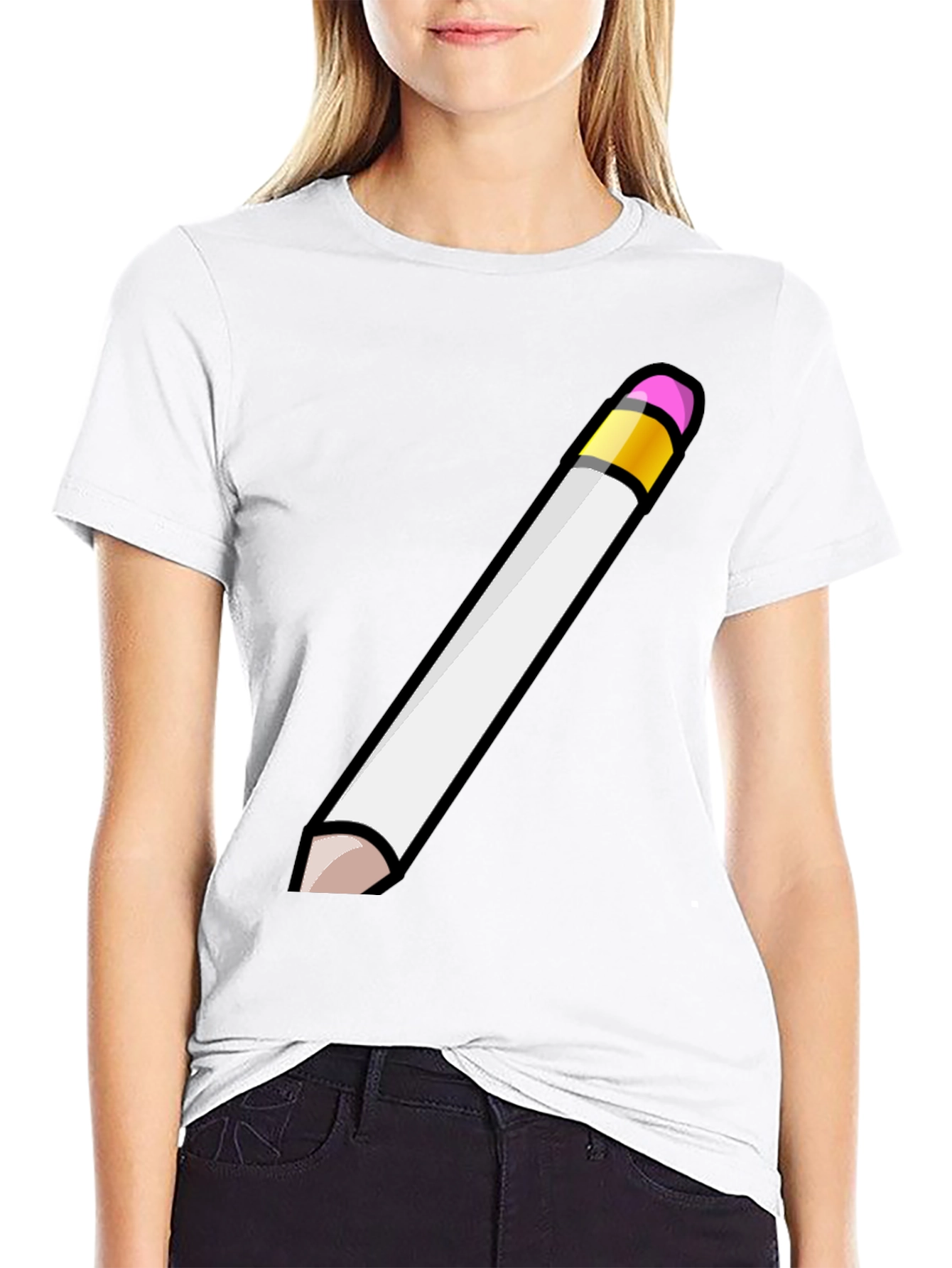 Pencil Graphic T-Shirt - Unisex Cotton Tee