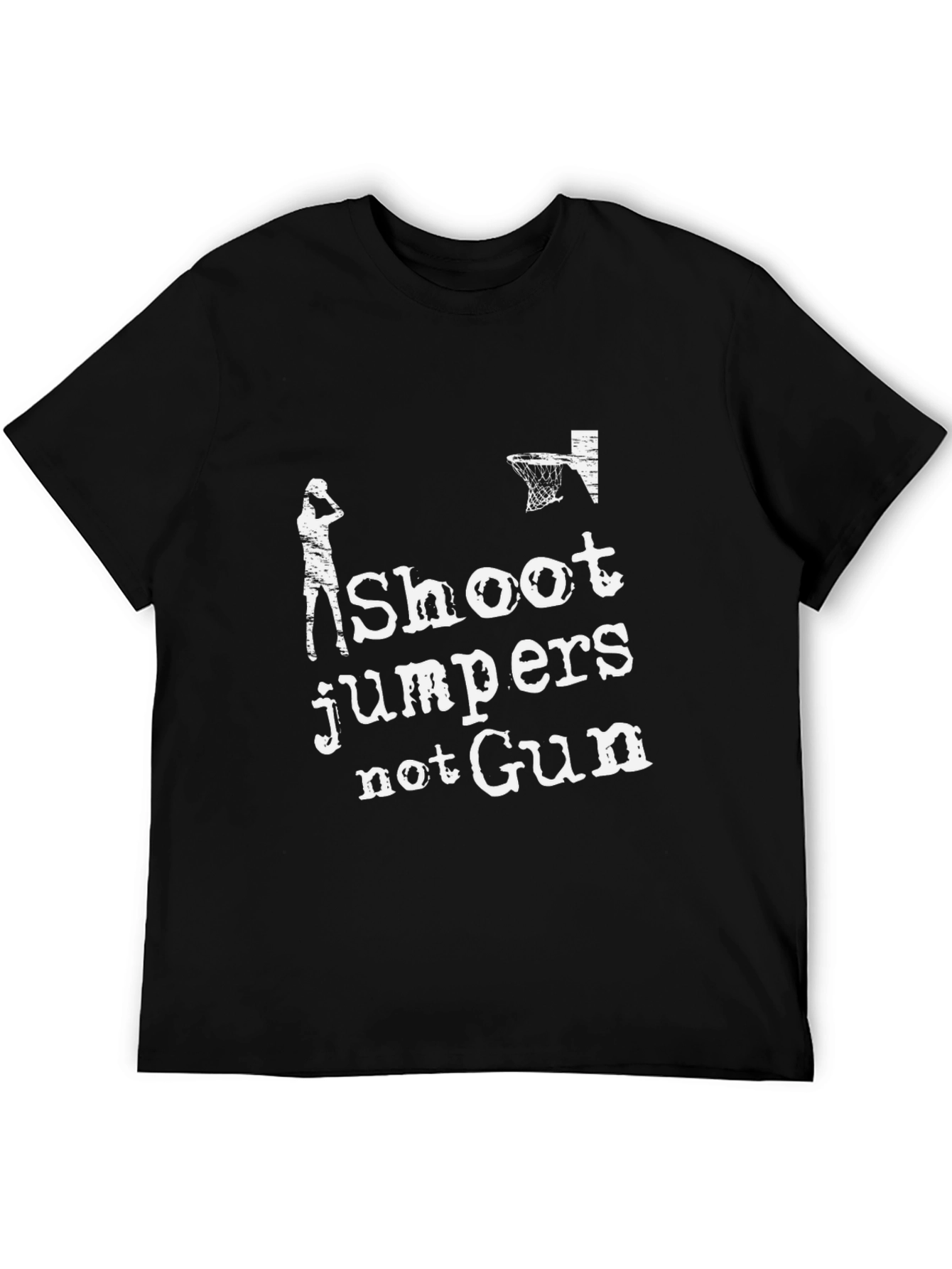 Shoot Jumpers Not Guns Graphic T-Shirt