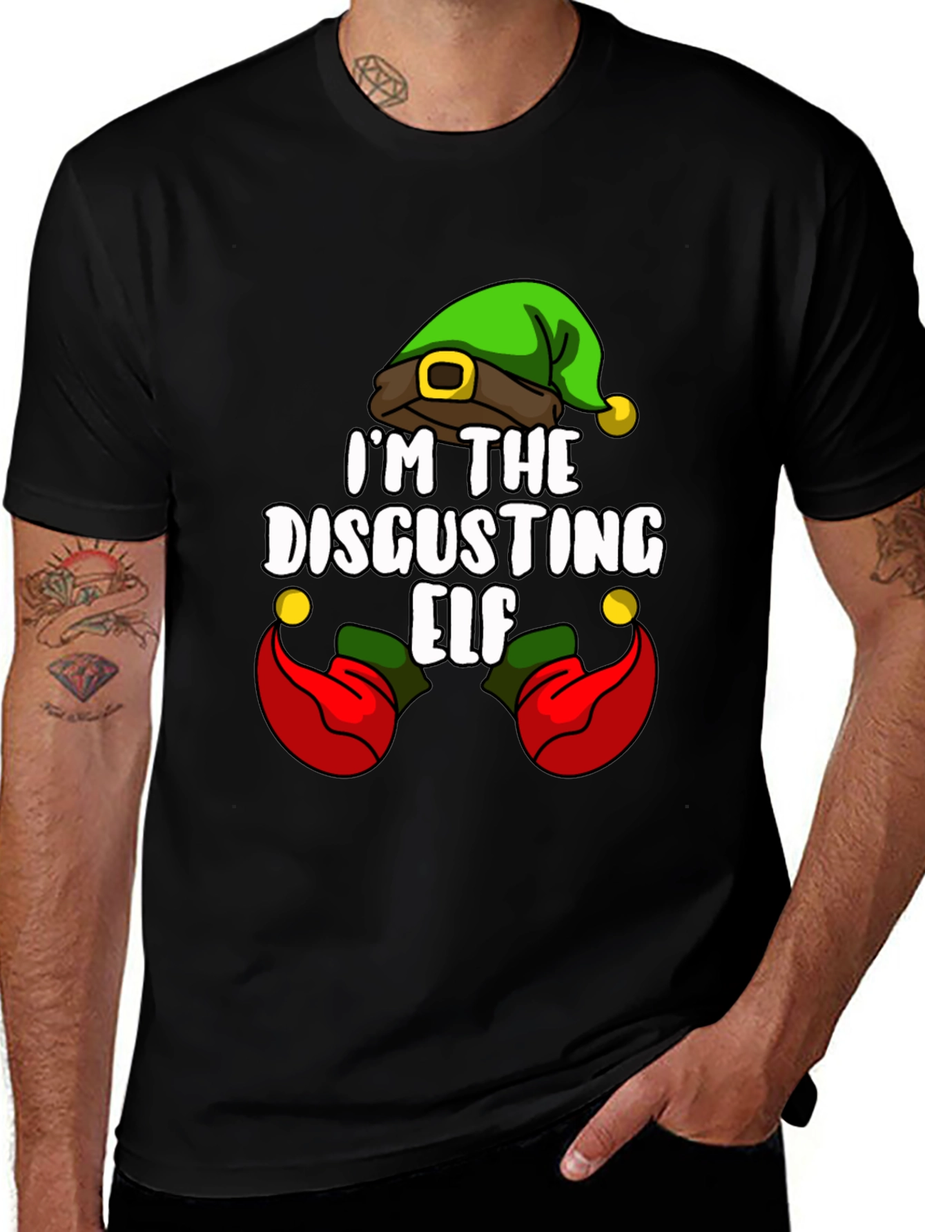 Im The Disgusting Elf T-Shirt - Funny Holiday Tee