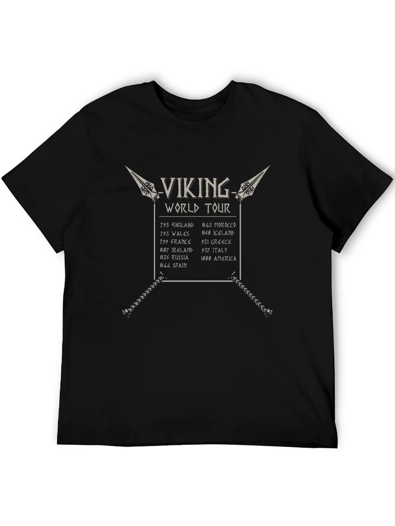 Viking World Tour Black T-Shirt