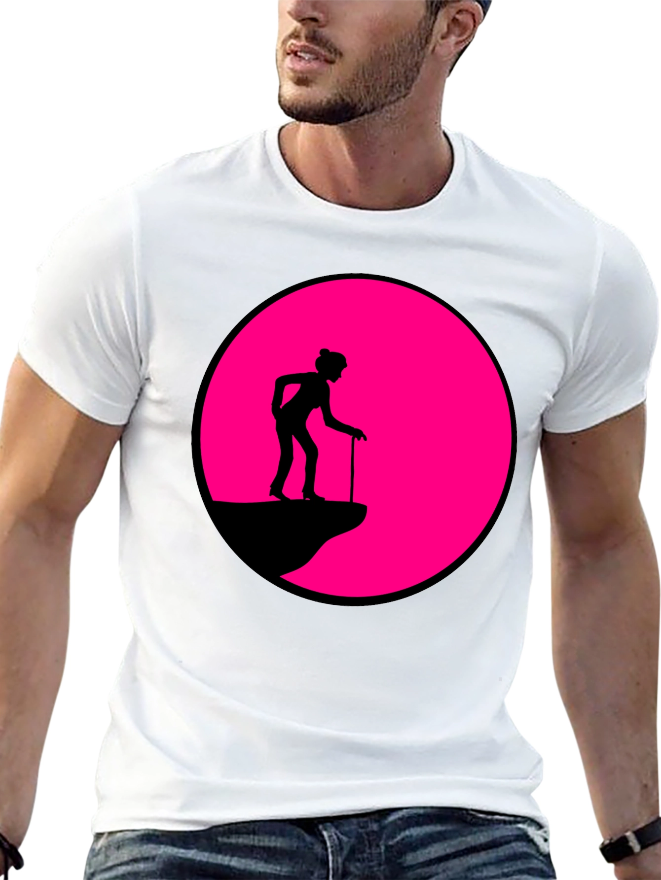 Cliff Walker Graphic Tee - Black Cotton Blend