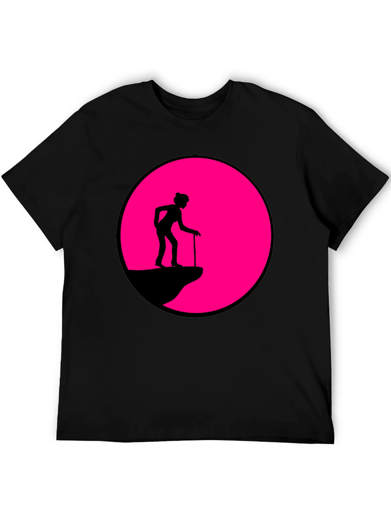 Cliff Walker Graphic Tee - Black Cotton Blend