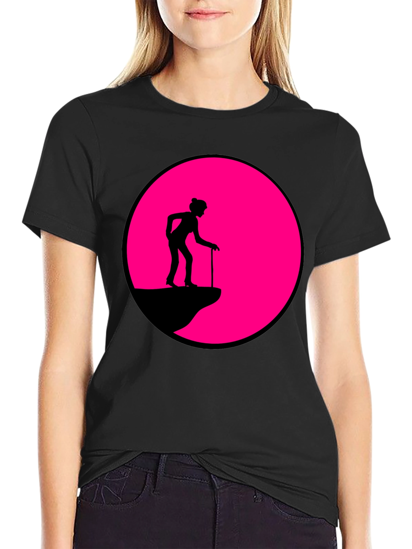 Cliff Walker Graphic Tee - Black Cotton Blend