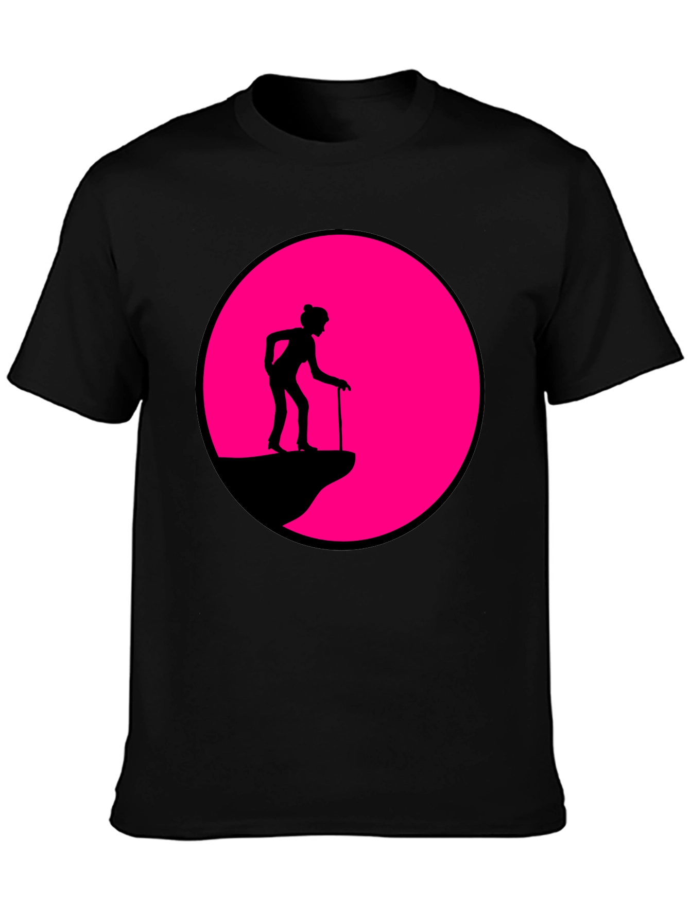 Cliff Walker Graphic Tee - Black Cotton Blend