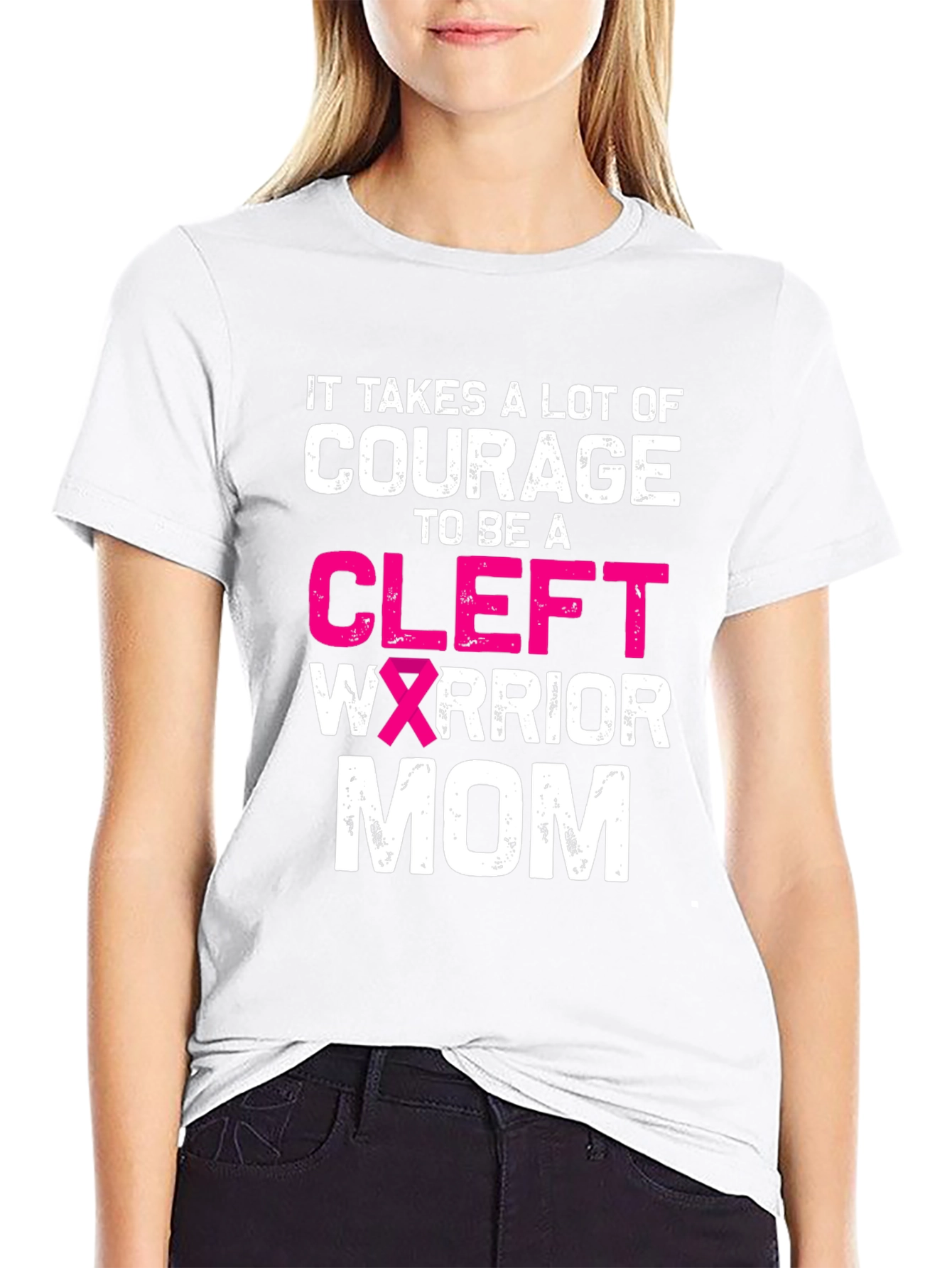 Courage Cleft Warrior Mom Graphic Tee