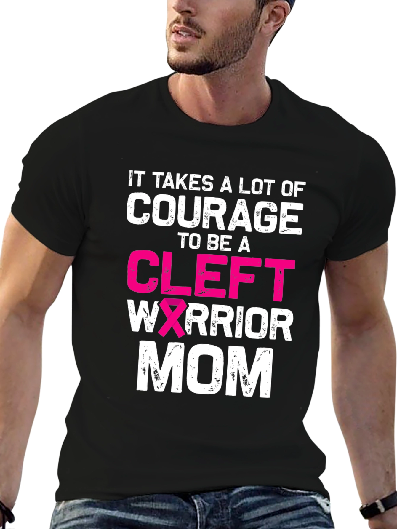 Courage Cleft Warrior Mom Graphic Tee