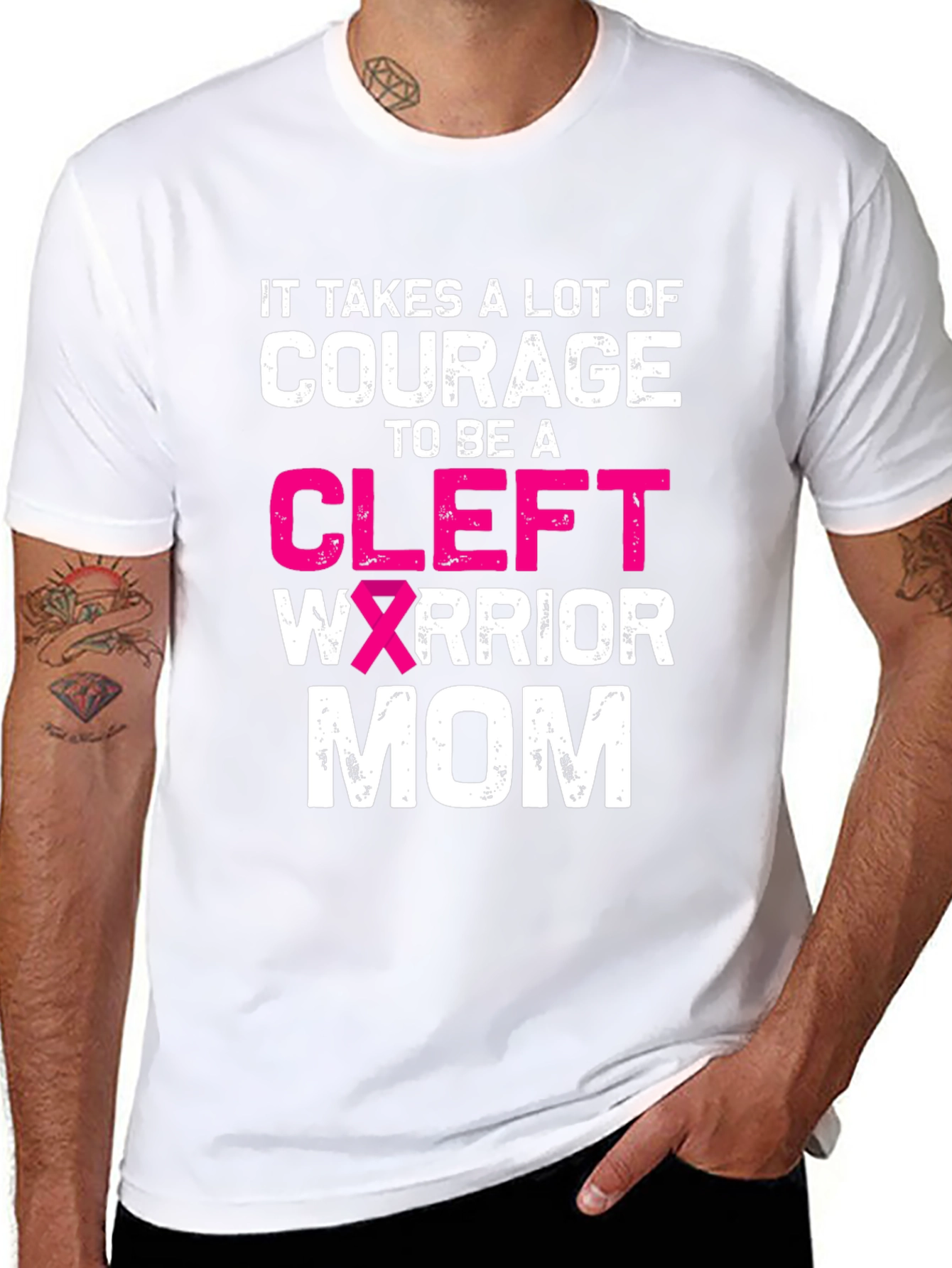 Courage Cleft Warrior Mom Graphic Tee