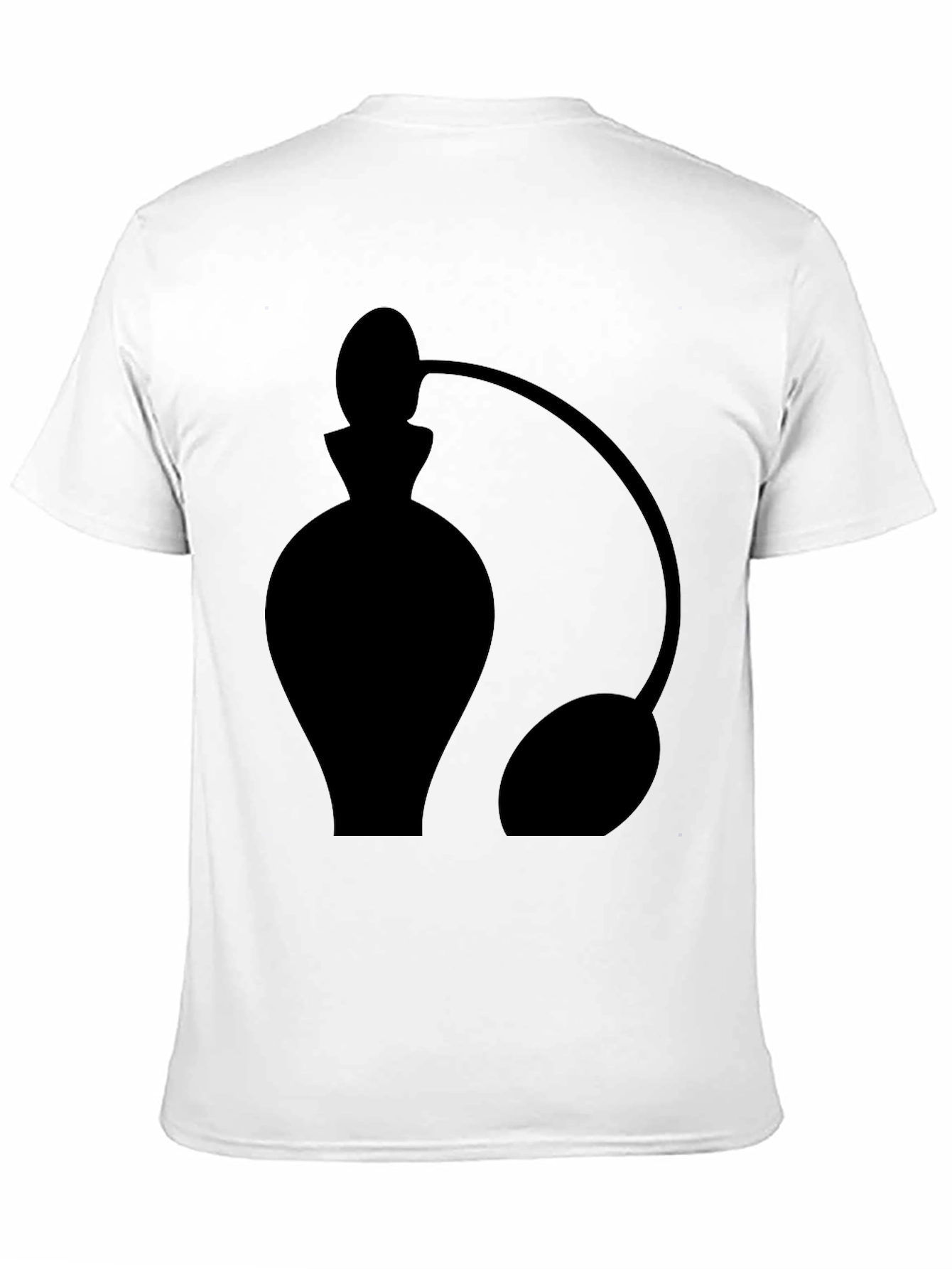 Stylish Black Perfume Bottle Graphic Tee