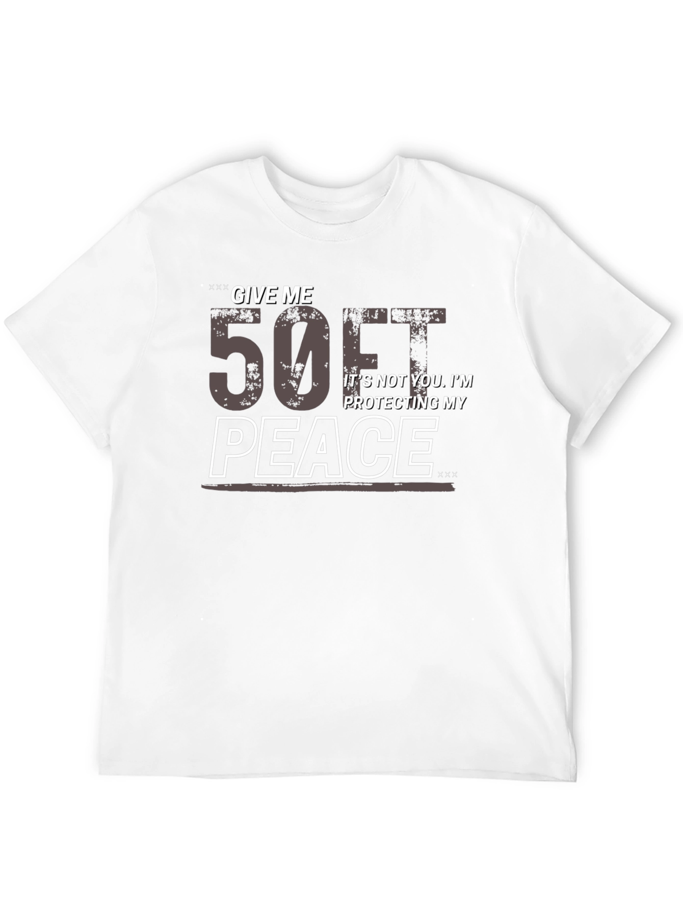 Give Me 50 Feet Black Graphic Tee