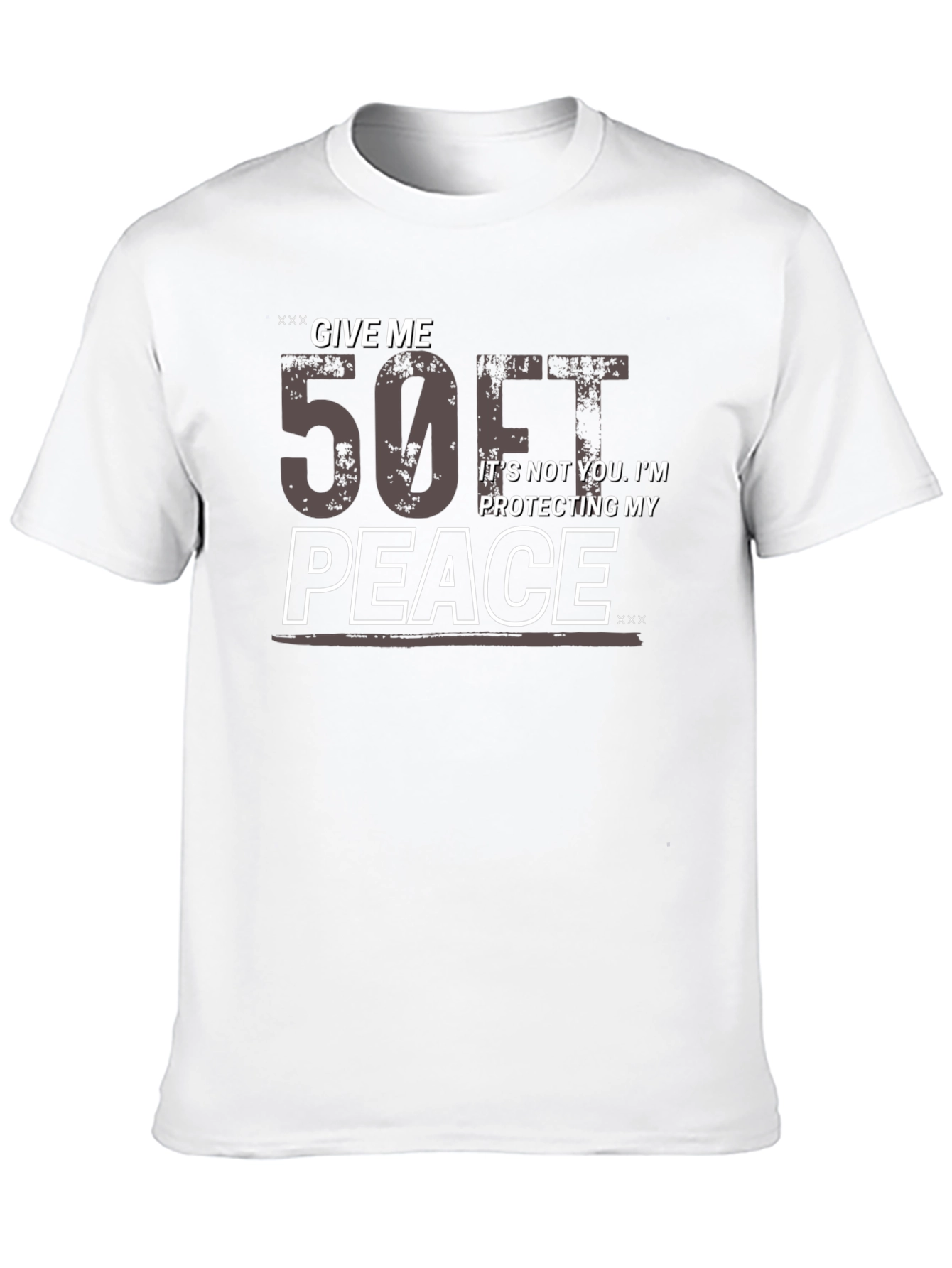 Give Me 50 Feet Black Graphic Tee