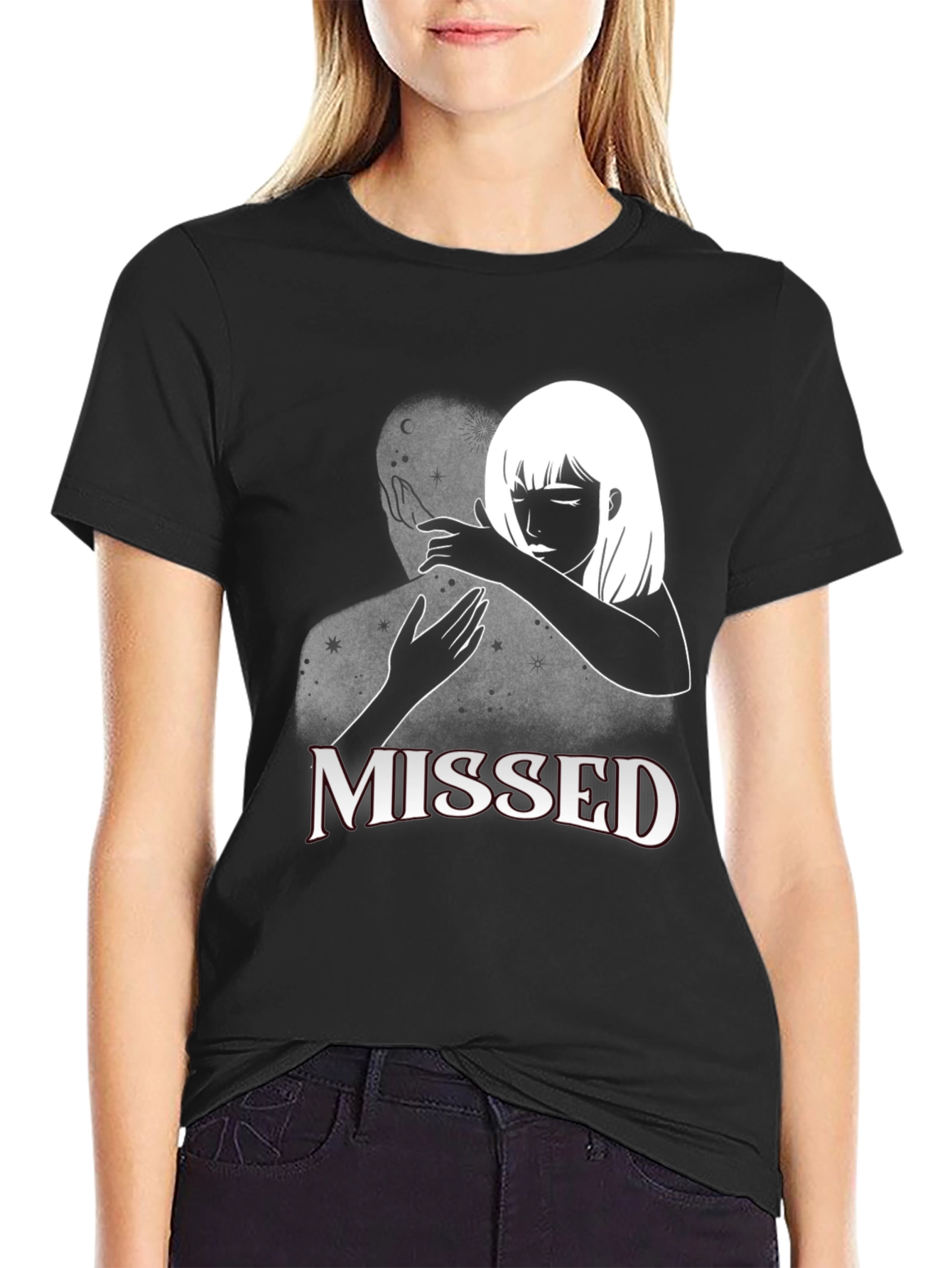 Missed Connection Graphic Tee - Black