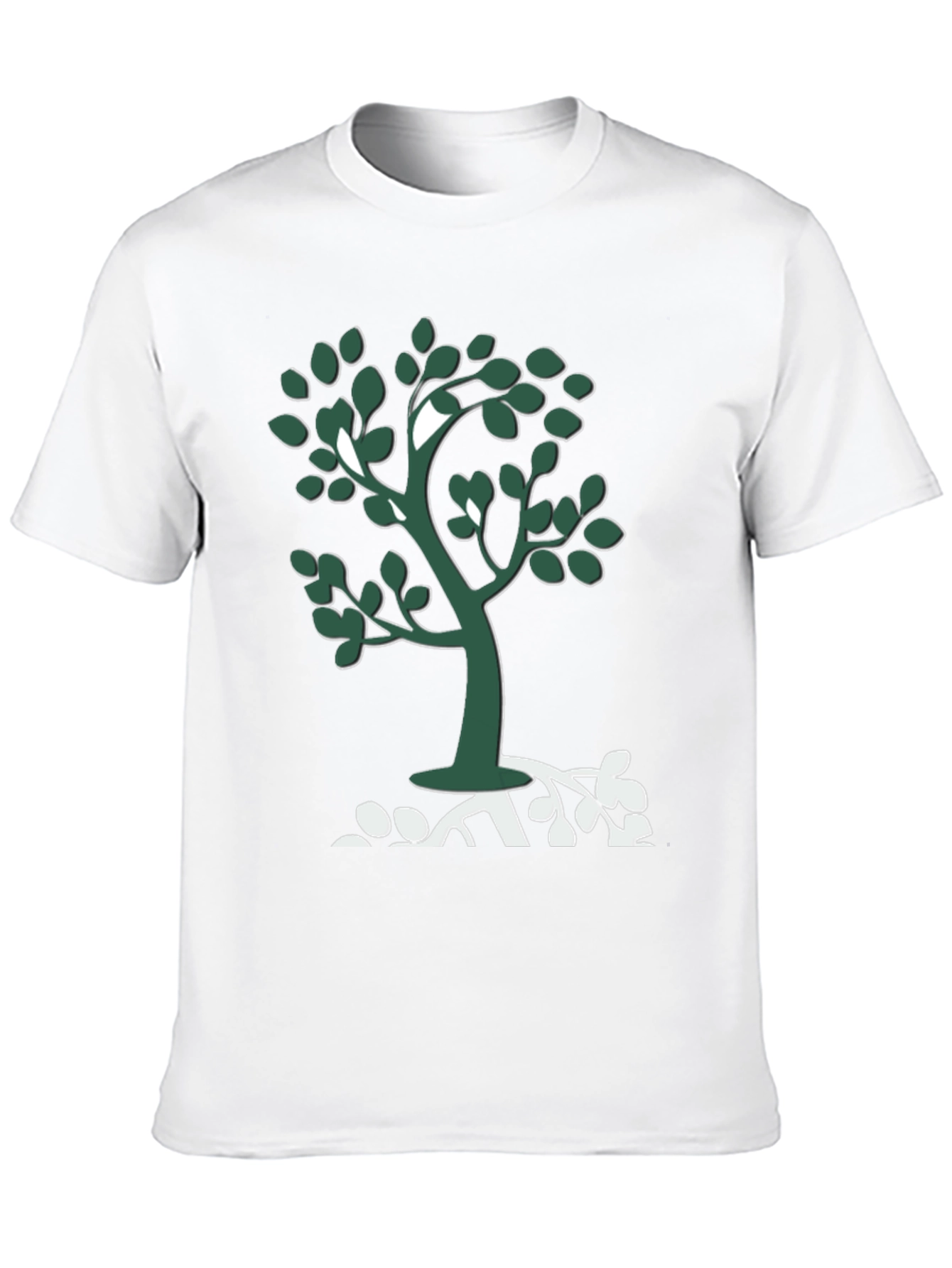 Nature Tree Graphic Tee - Casual Black T-Shirt