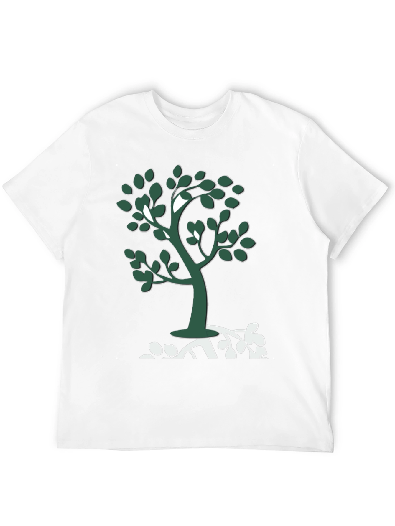 Nature Tree Graphic Tee - Casual Black T-Shirt
