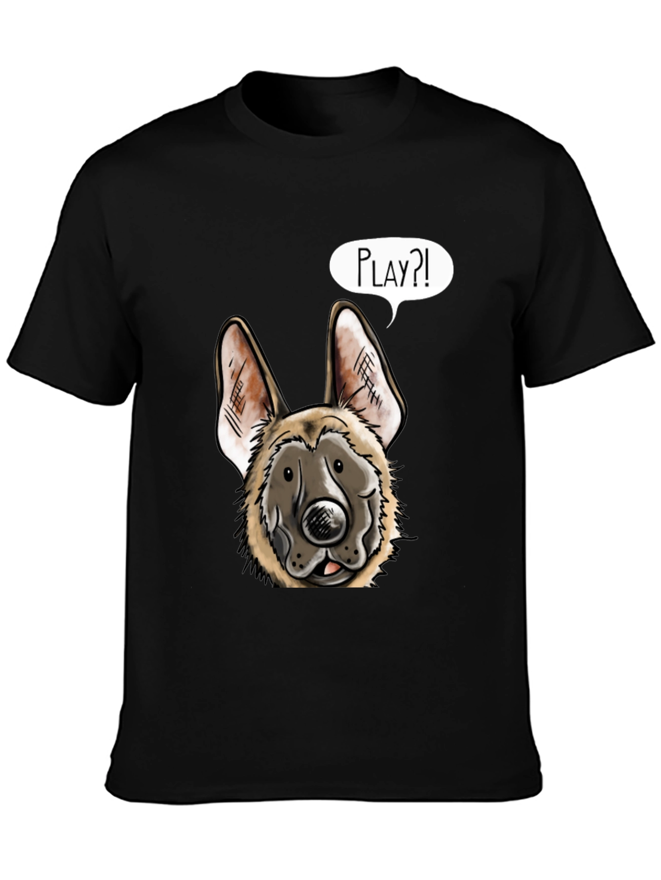 Dog Graphic T-Shirt - Playful Canine Design