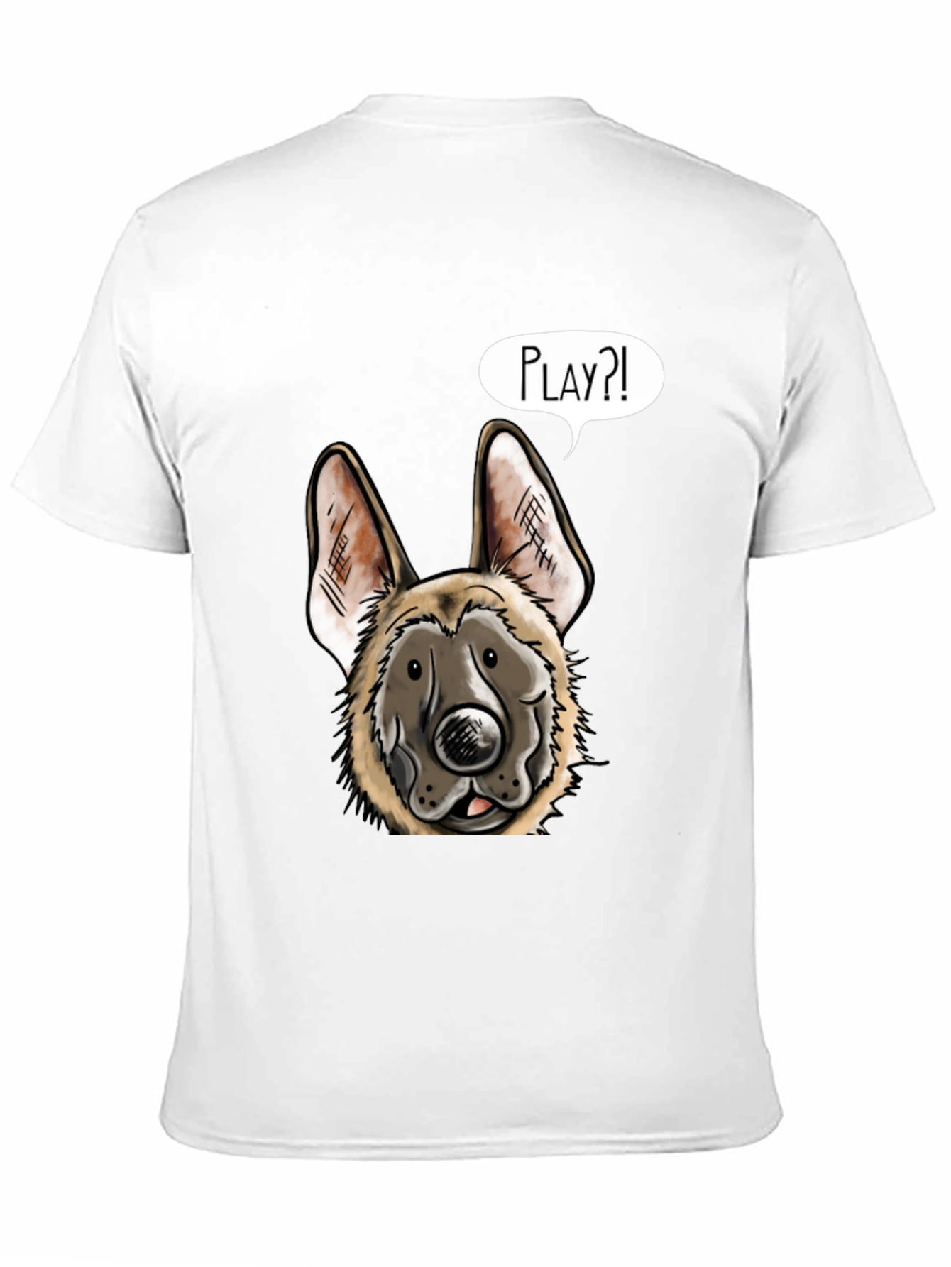Dog Graphic T-Shirt - Playful Canine Design