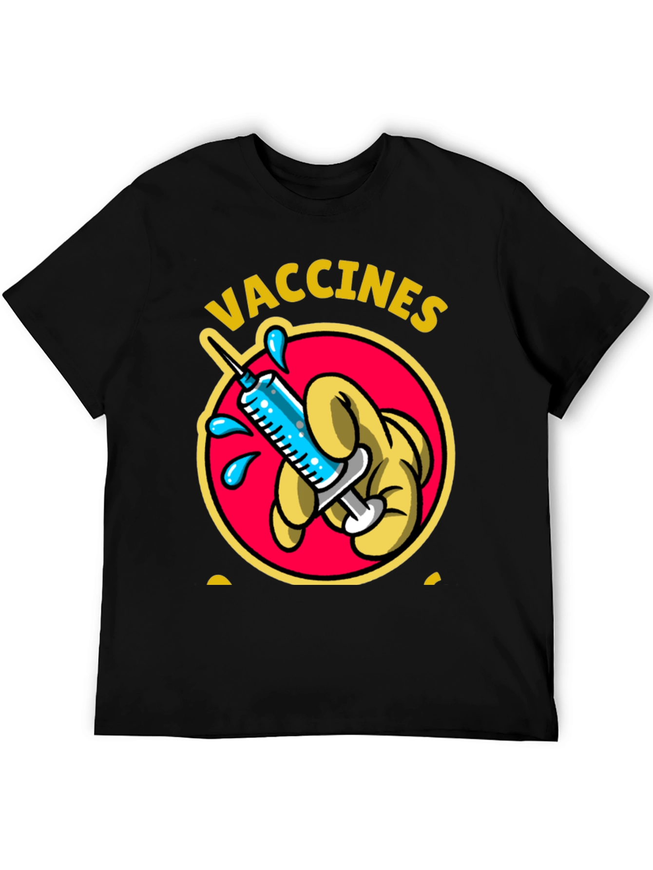 Vaccines Shirt Cartoon Syringe Vaccination Tee
