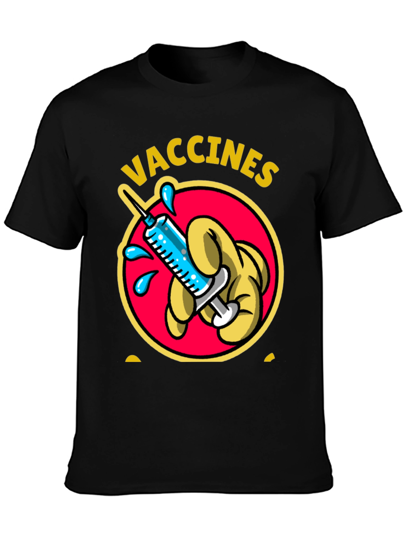 Vaccines Shirt Cartoon Syringe Vaccination Tee