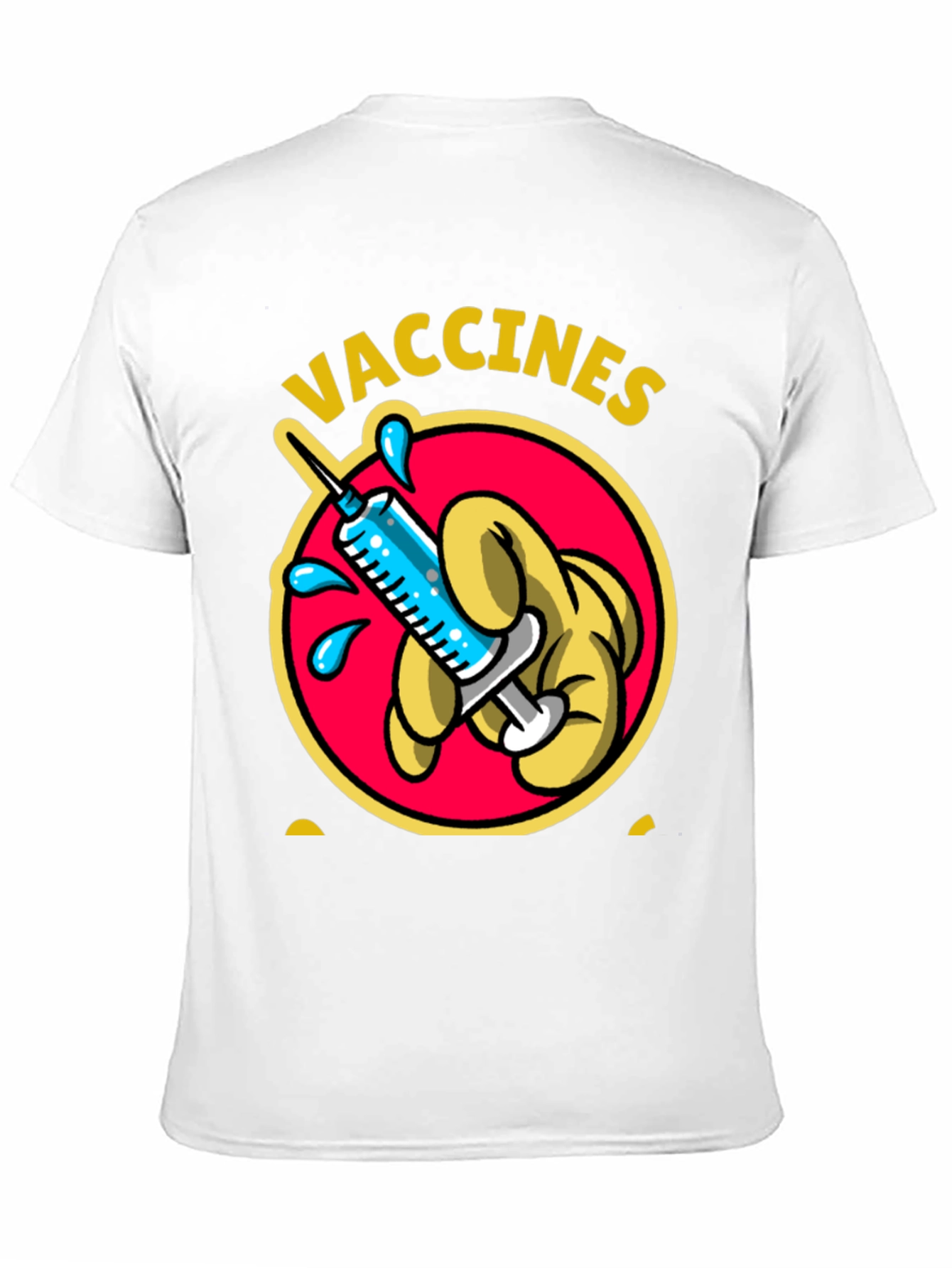 Vaccines Shirt Cartoon Syringe Vaccination Tee