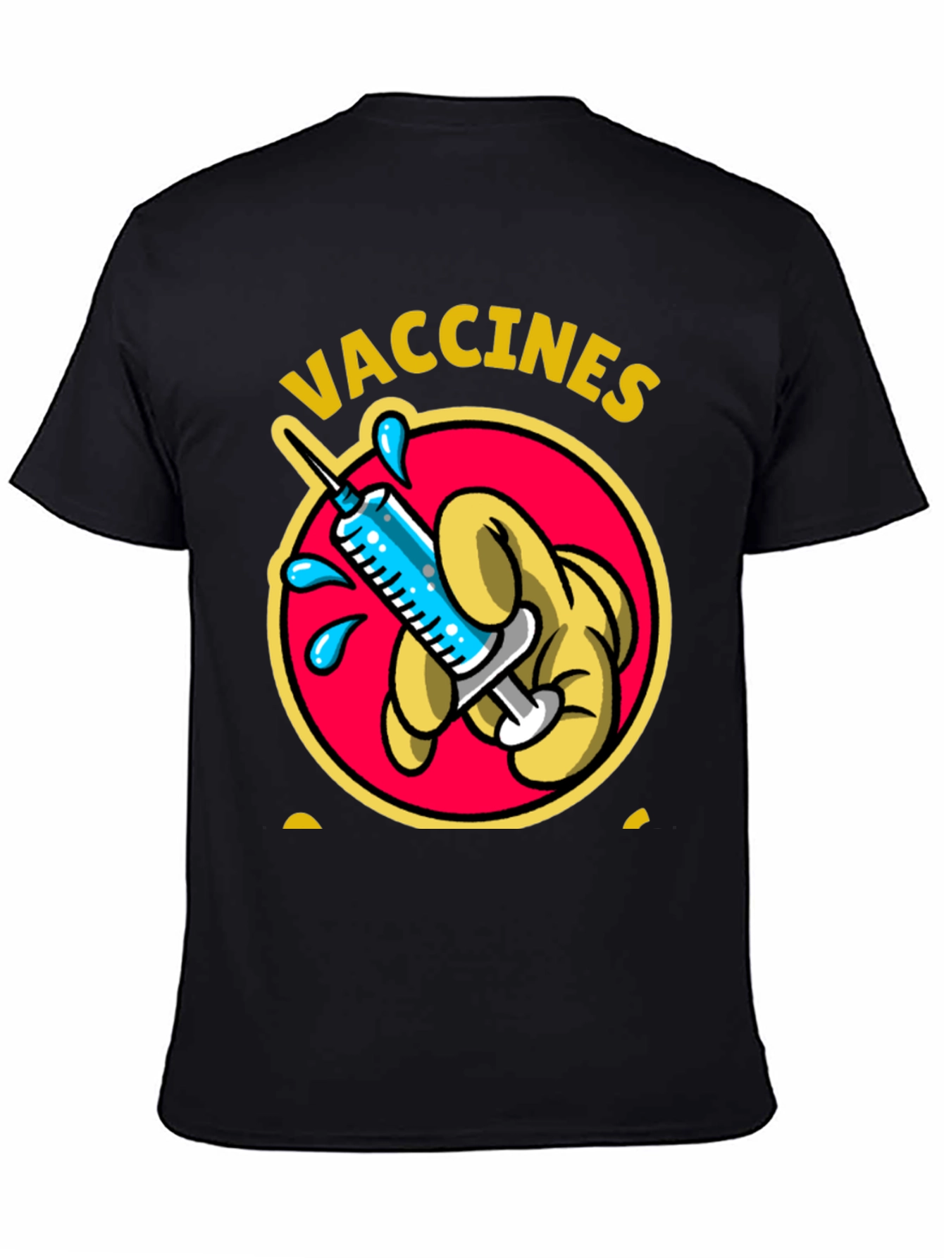 Vaccines Shirt Cartoon Syringe Vaccination Tee