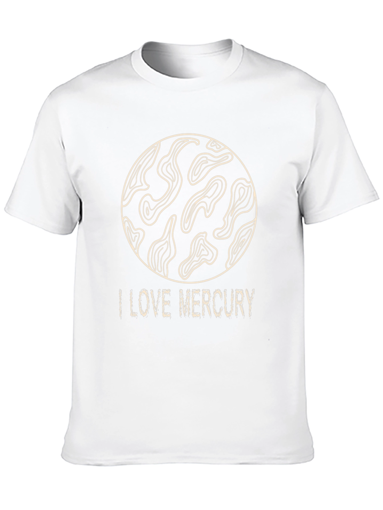 I Love Mercury Planet Graphic T-Shirt