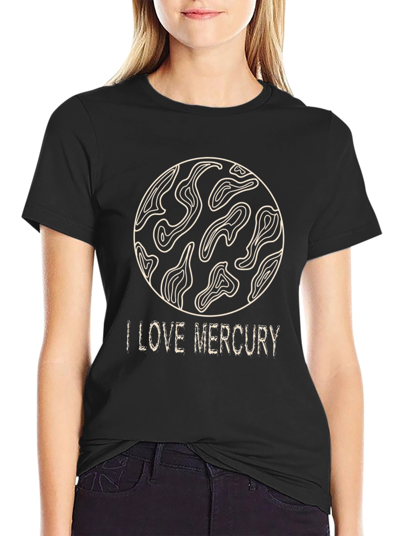 I Love Mercury Planet Graphic T-Shirt