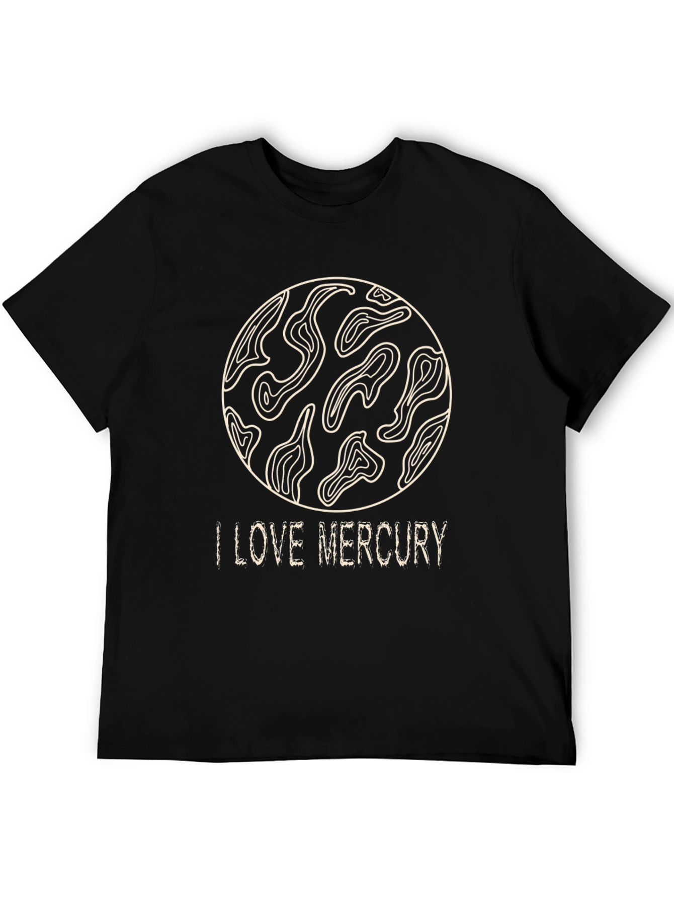 I Love Mercury Planet Graphic T-Shirt