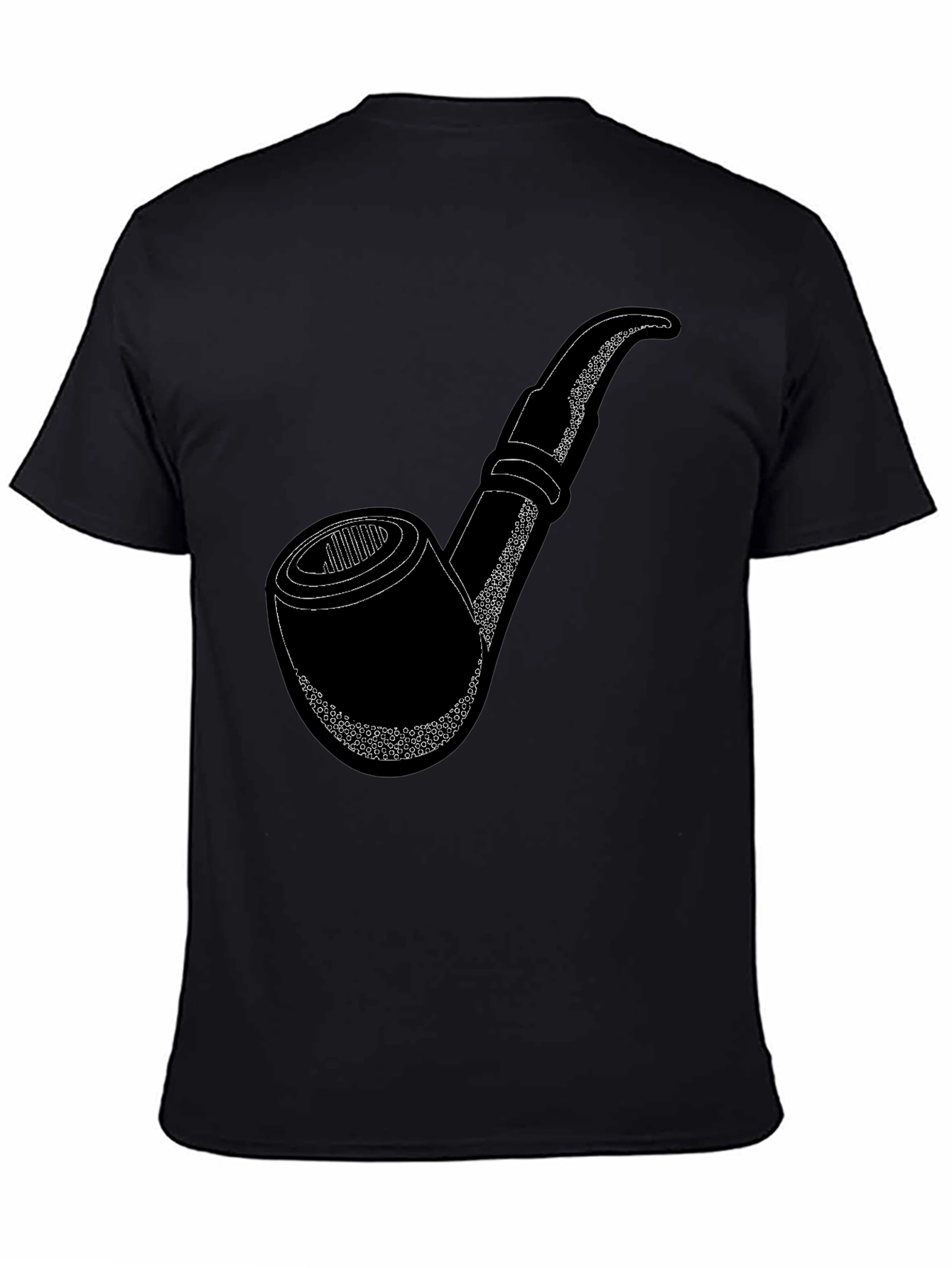 Pipe Graphic Black T-Shirt - Smoking Enthusiast Apparel