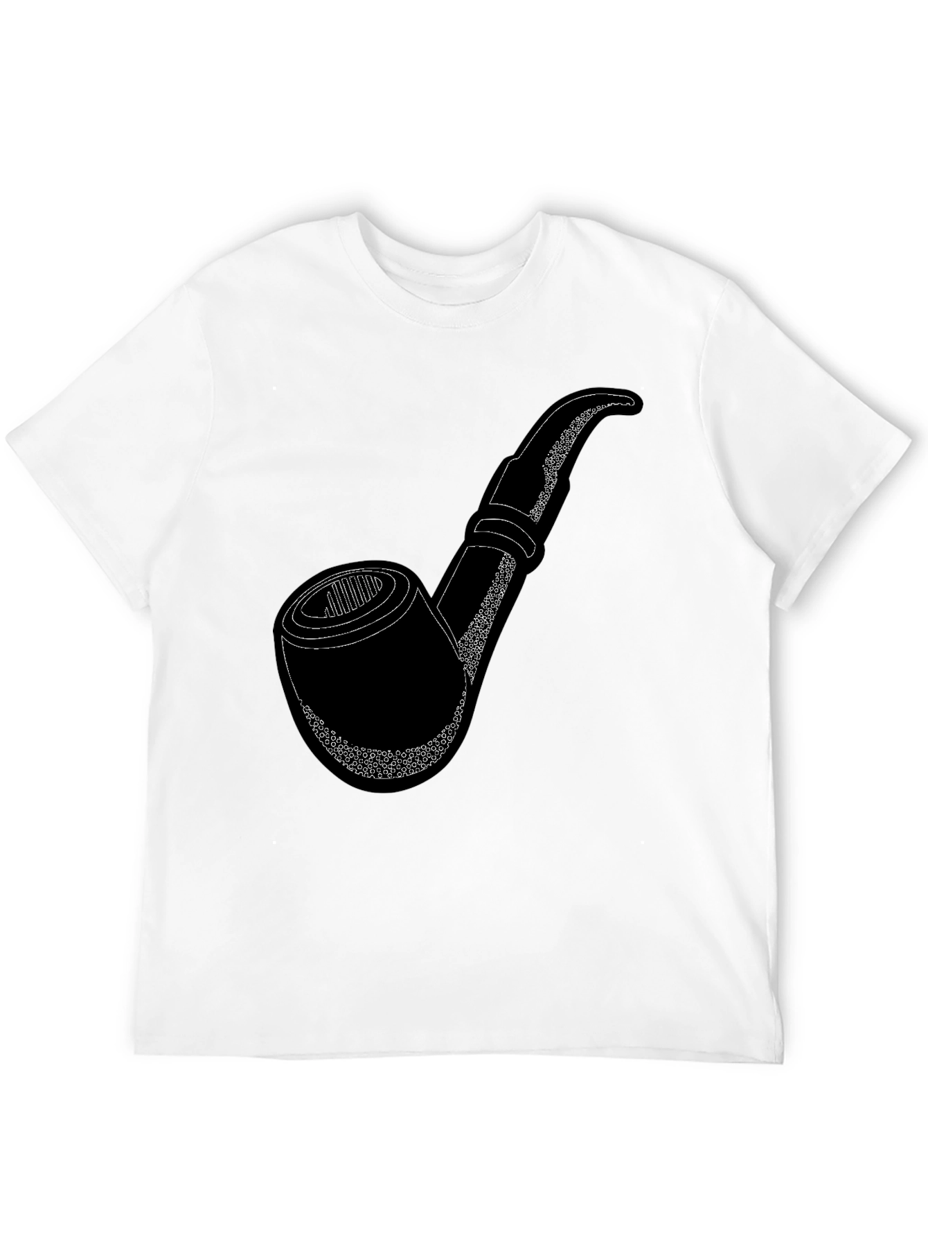 Pipe Graphic Black T-Shirt - Smoking Enthusiast Apparel