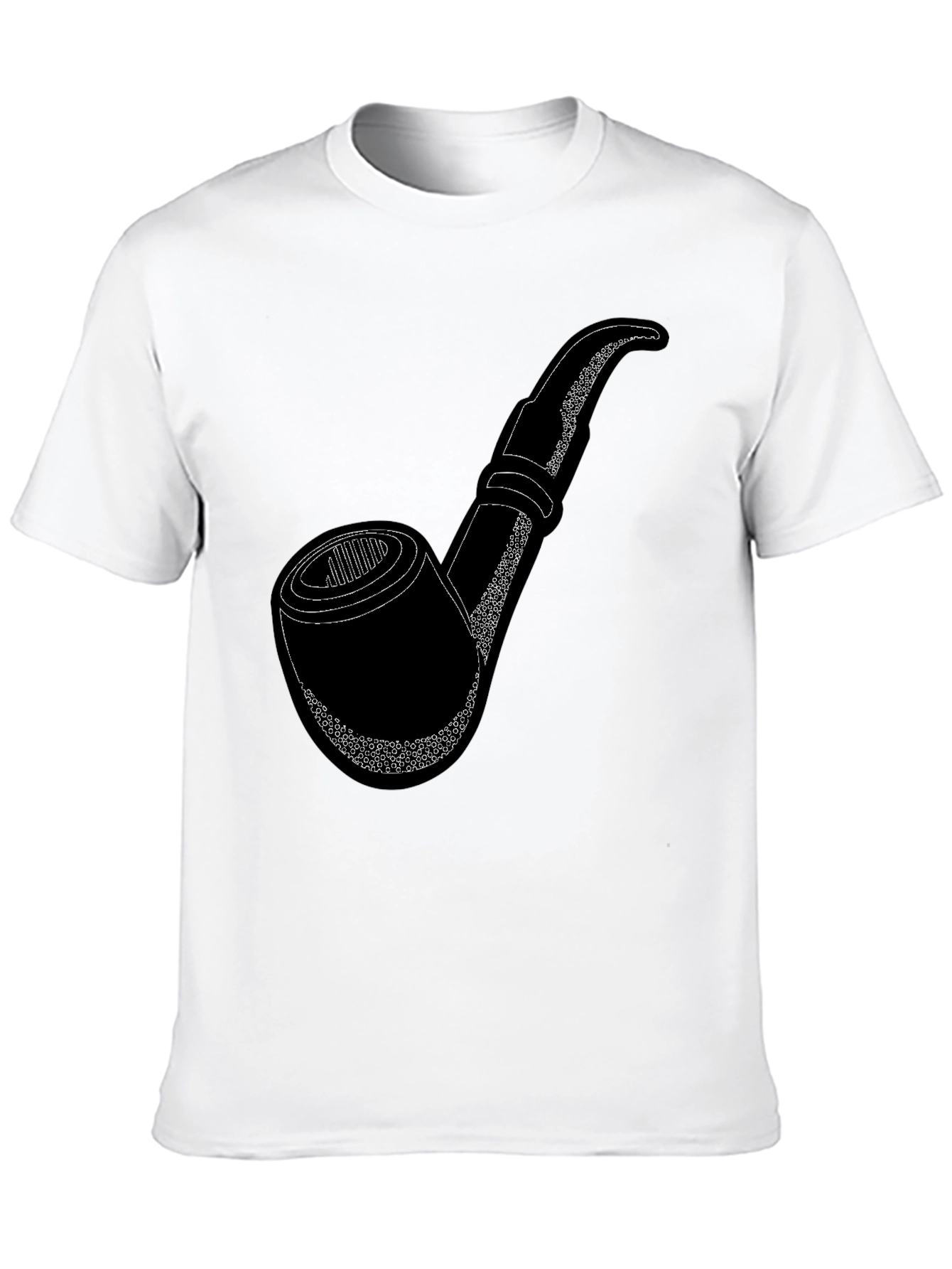 Pipe Graphic Black T-Shirt - Smoking Enthusiast Apparel