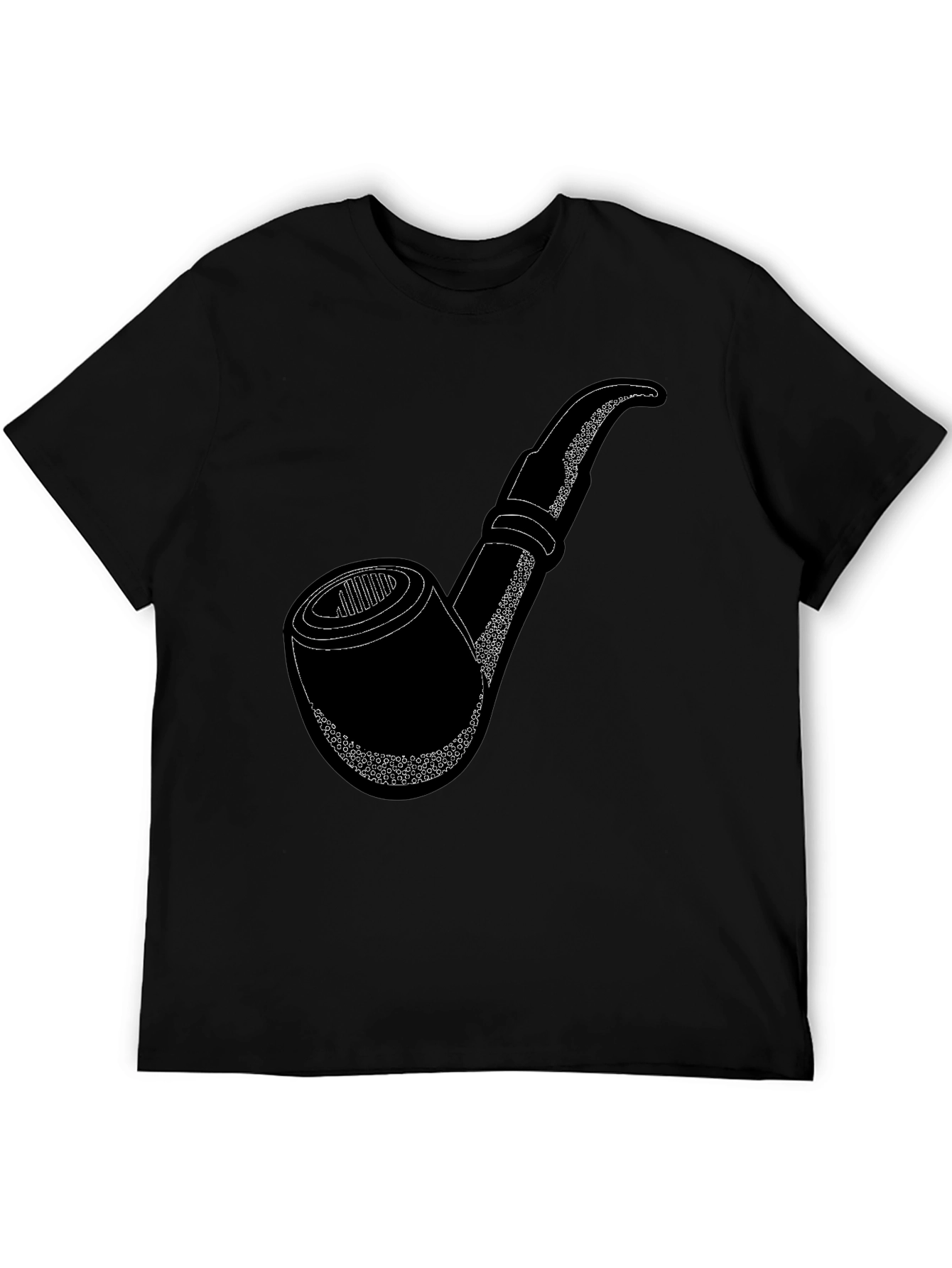 Pipe Graphic Black T-Shirt - Smoking Enthusiast Apparel