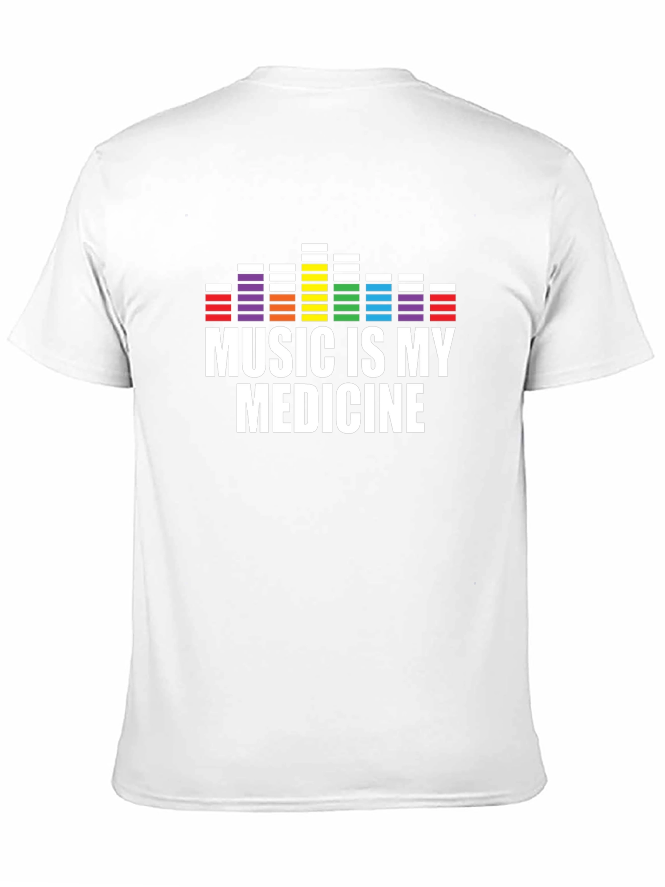 Music is My Medicine Black Graphic T-Shirt