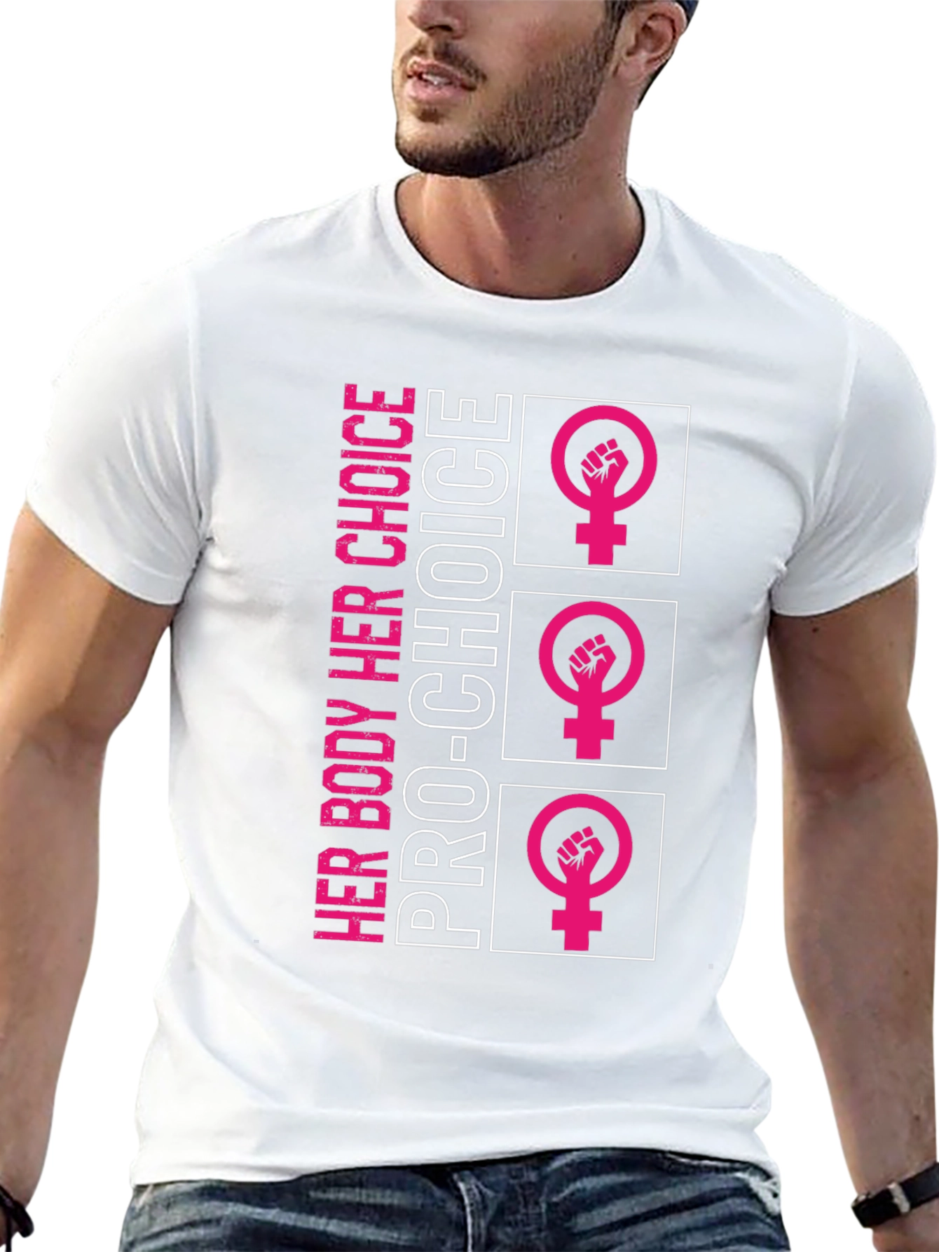 Pro-Choice Her Body Tee - Black Unisex Shirt
