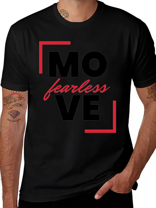Move Fearless Black Graphic Tee