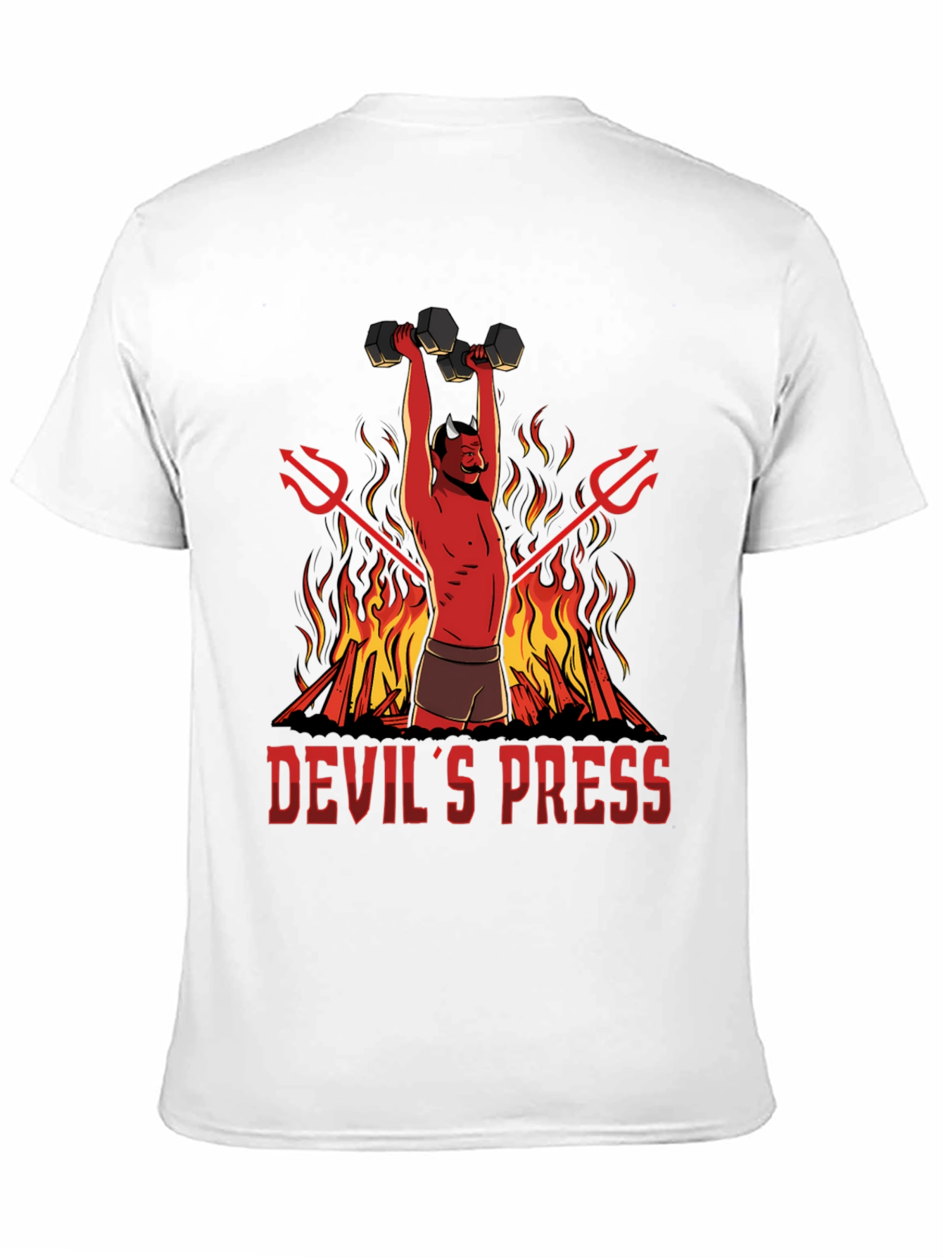 Devils Press Weightlifting T-Shirt - Gym Humor