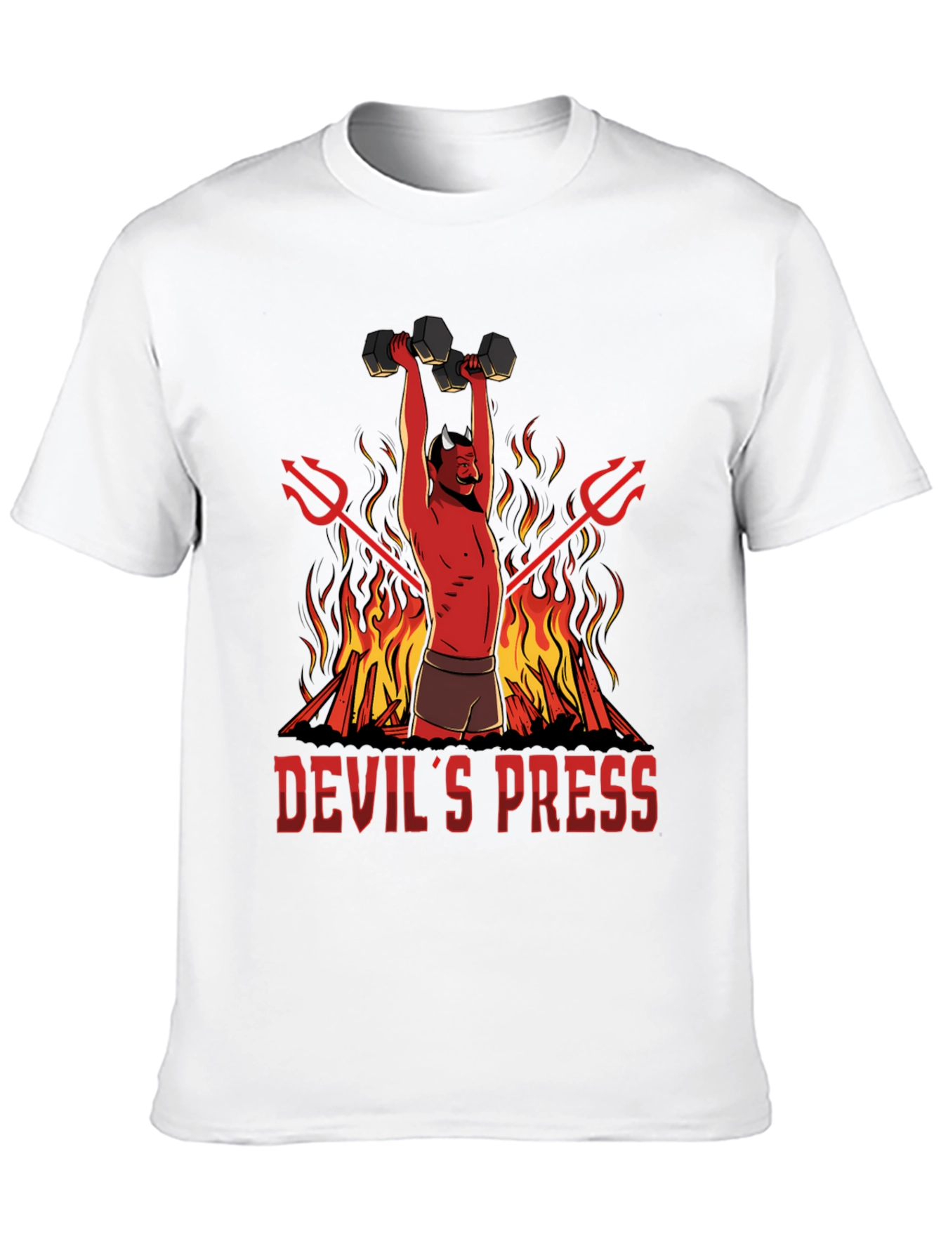 Devils Press Weightlifting T-Shirt - Gym Humor